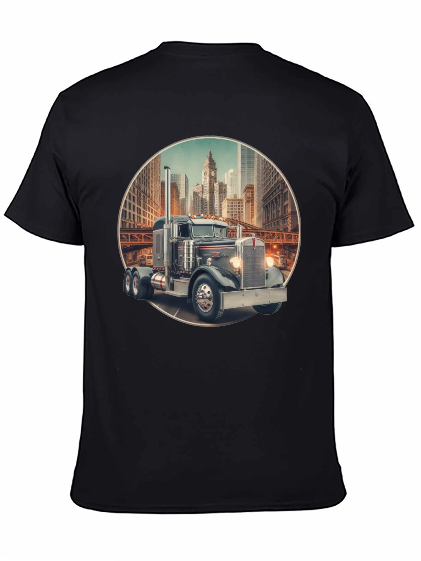 Truck in City Graphic Tee