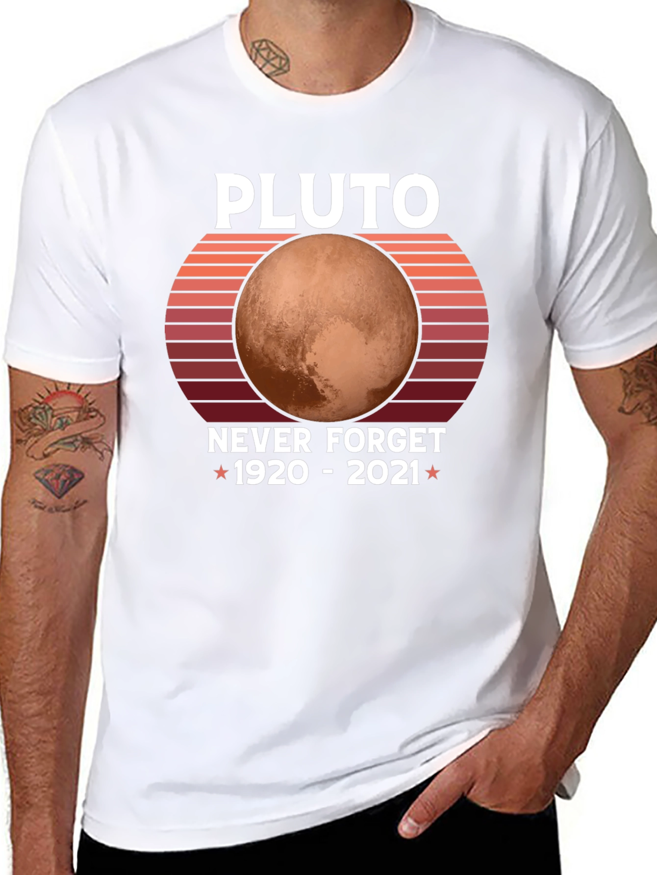 Pluto Never Forget Graphic T-Shirt