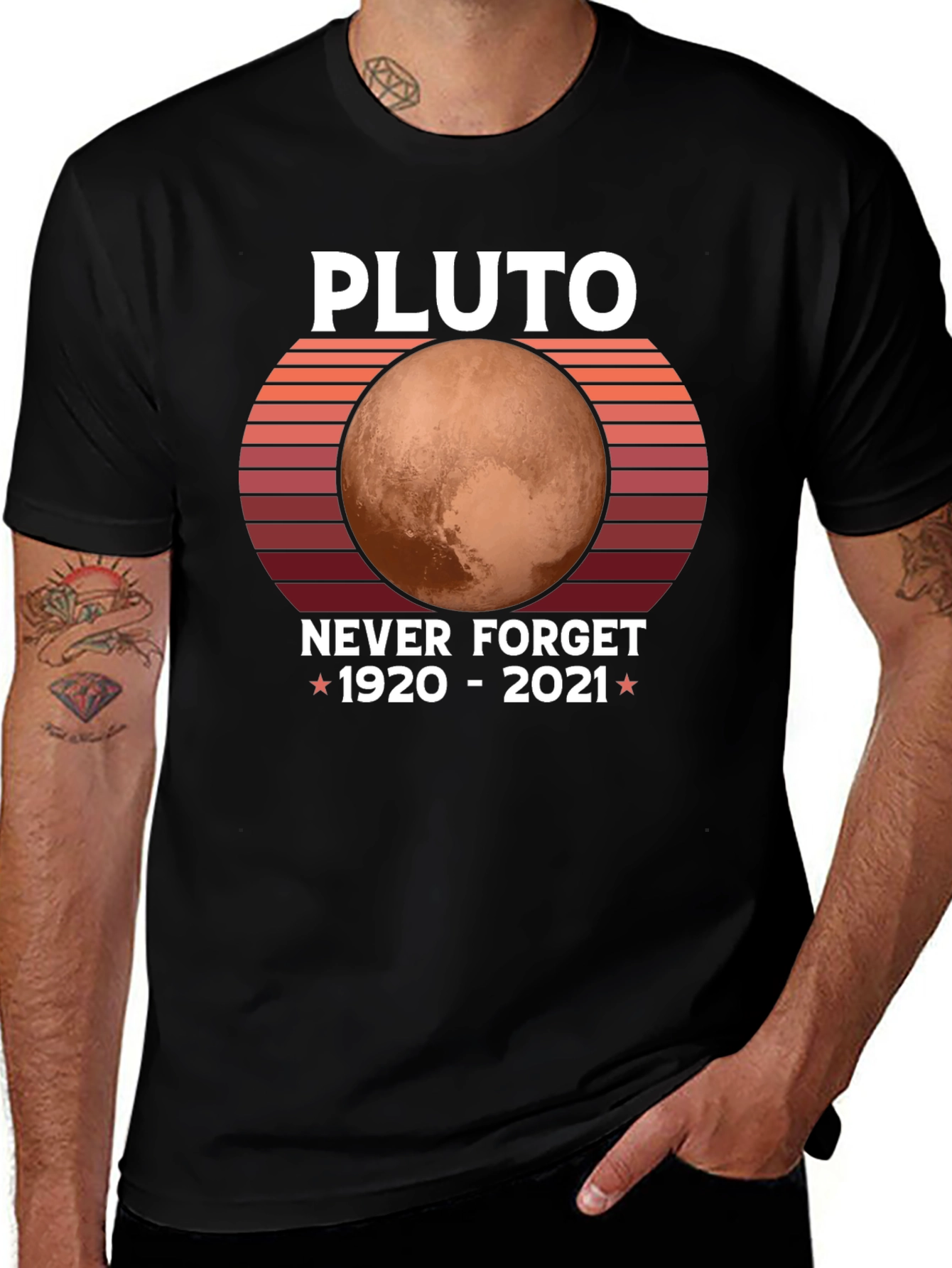Pluto Never Forget Graphic T-Shirt