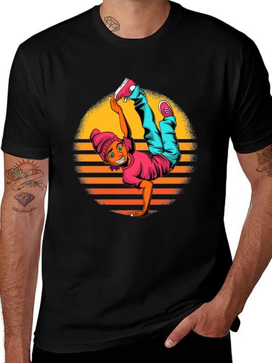 Breakdance Graphic Black T-Shirt
