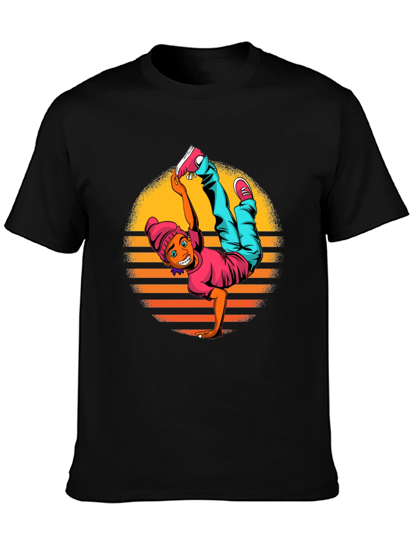 Breakdance Graphic Black T-Shirt