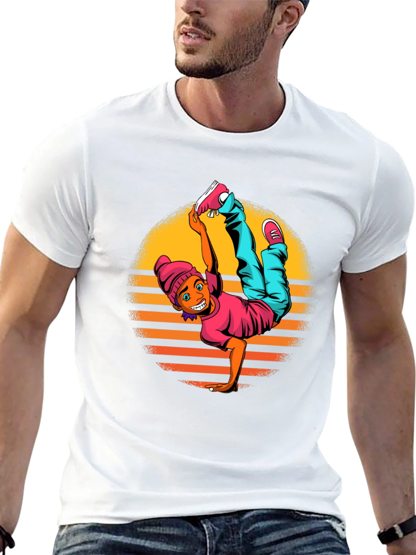 Breakdance Graphic Black T-Shirt