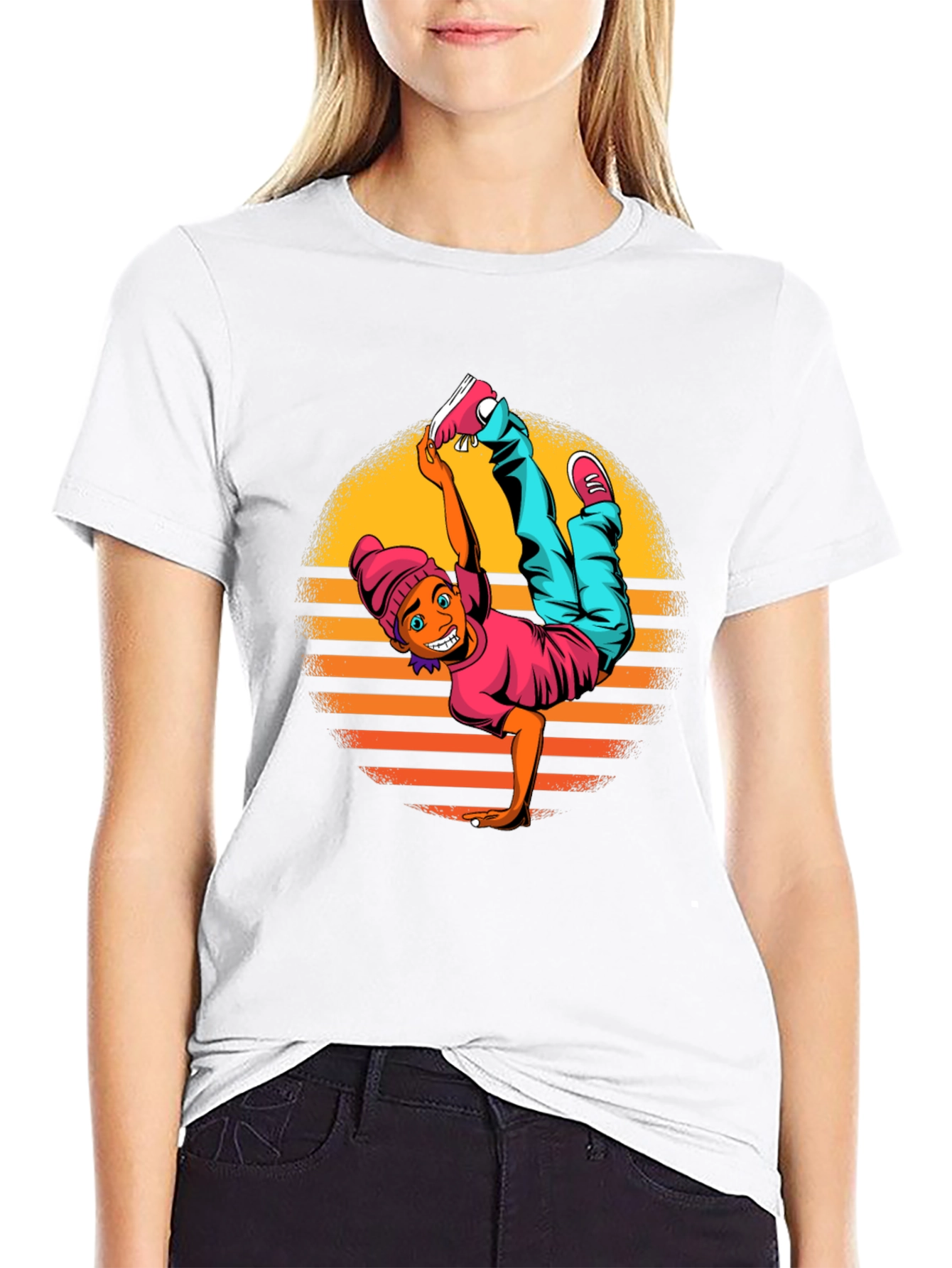 Breakdance Graphic Black T-Shirt