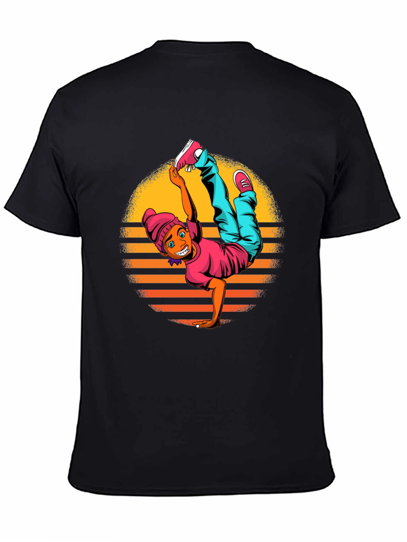 Breakdance Graphic Black T-Shirt