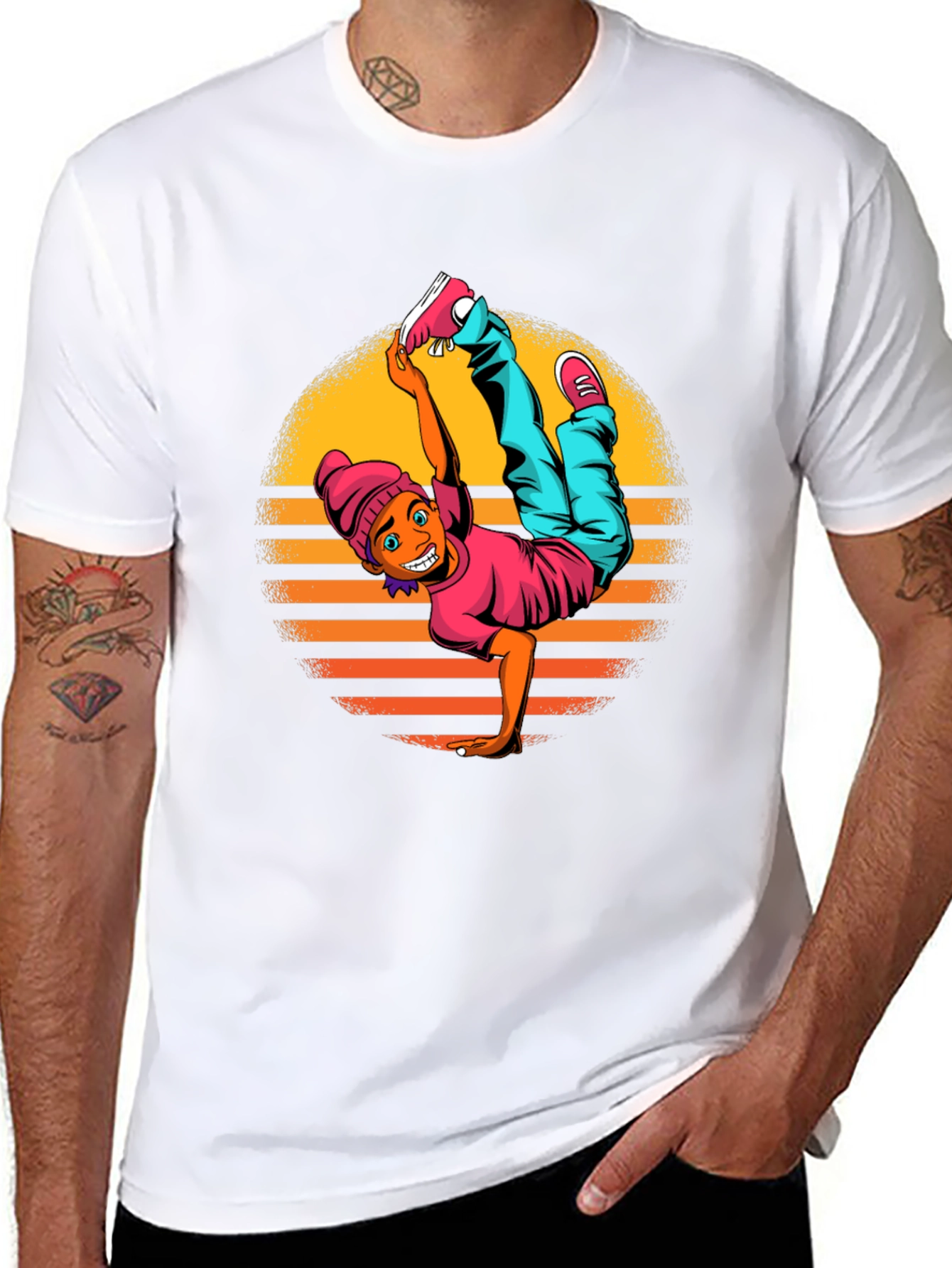 Breakdance Graphic Black T-Shirt