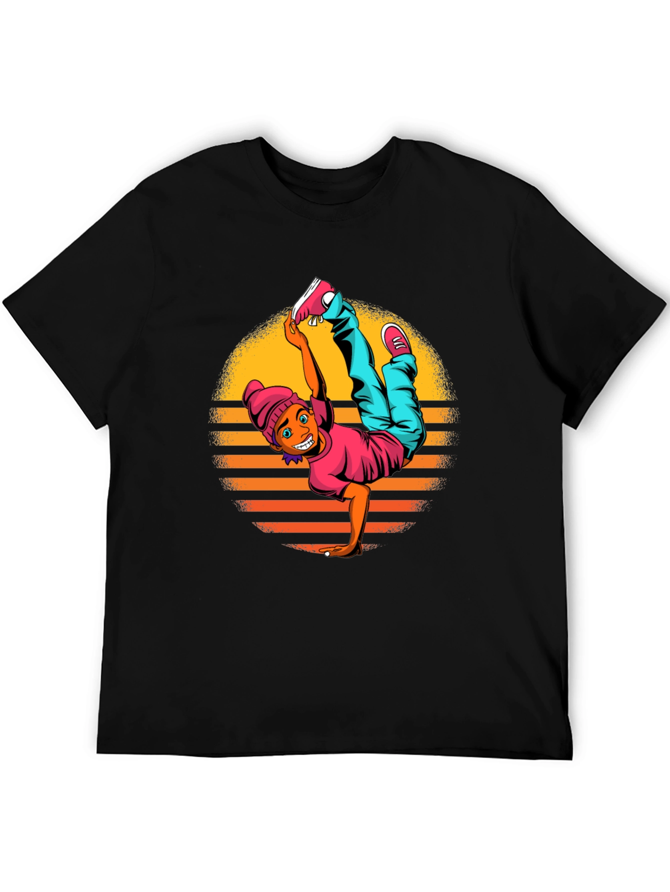 Breakdance Graphic Black T-Shirt
