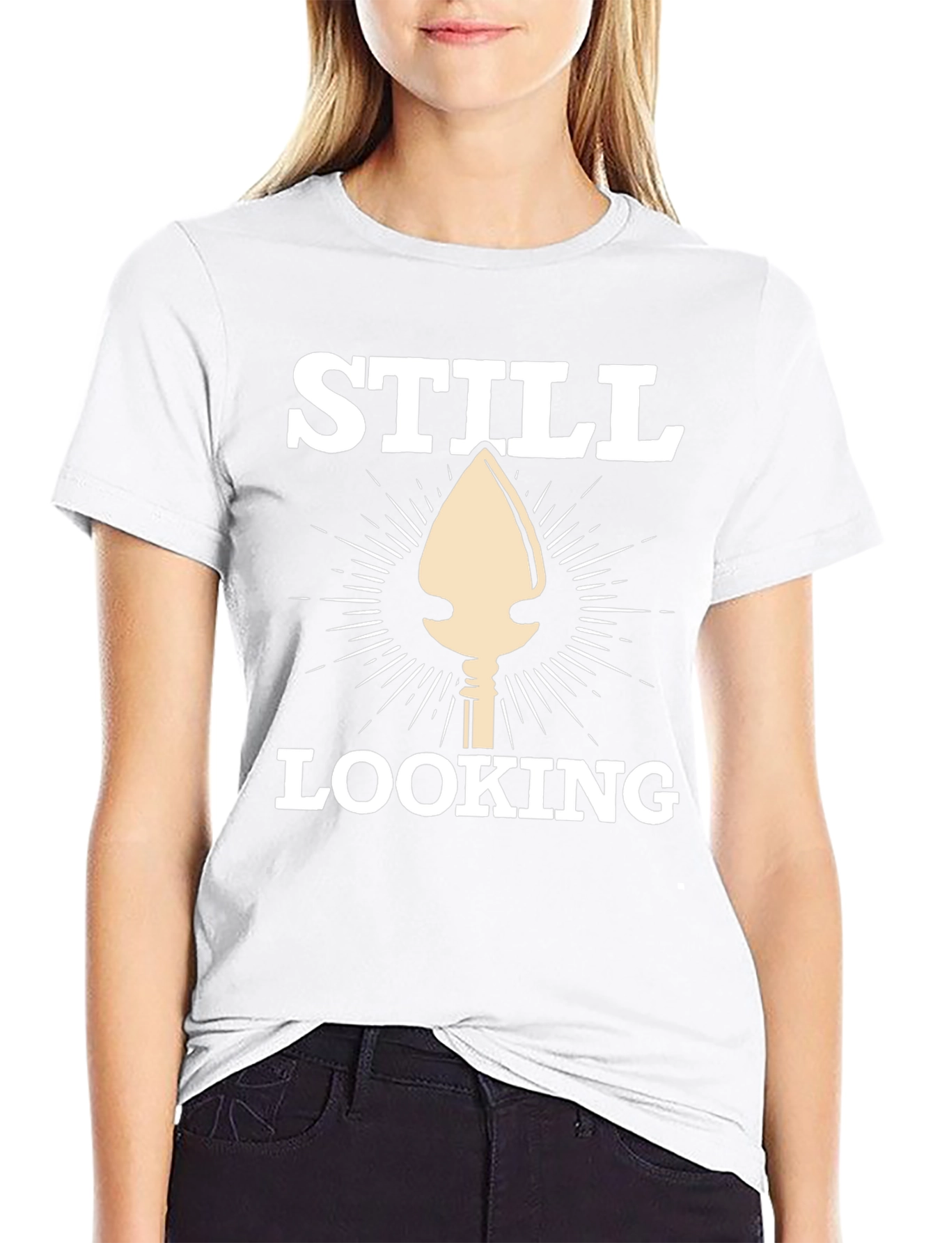 Still Looking Arrowhead Graphic Tee - Black