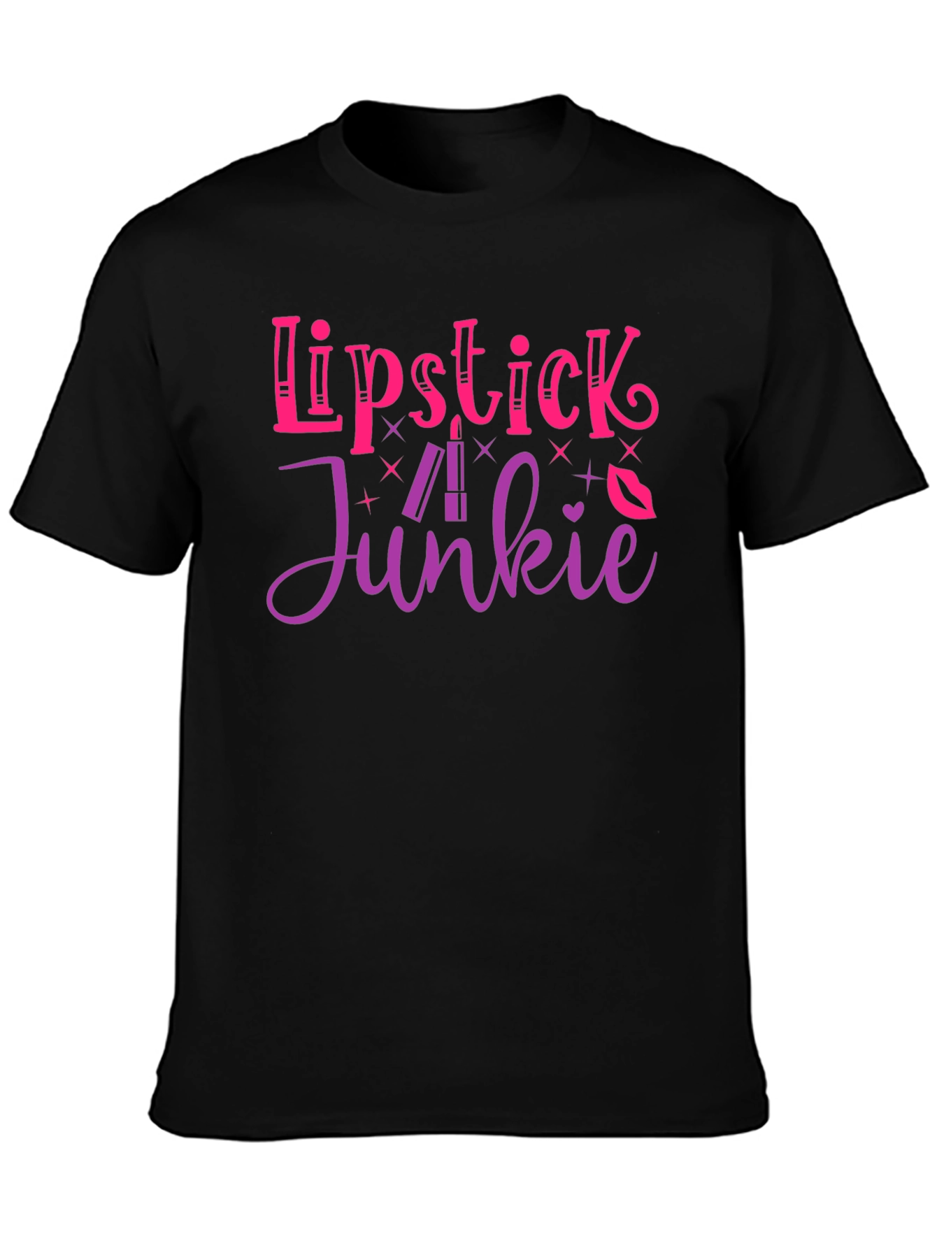 Lipstick Junkie Graphic T-Shirt