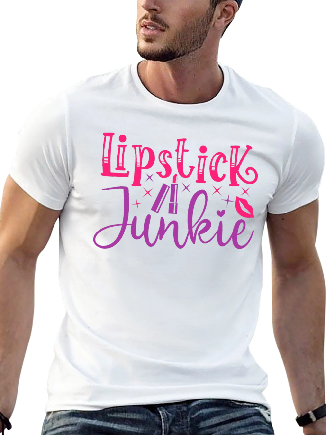Lipstick Junkie Graphic T-Shirt