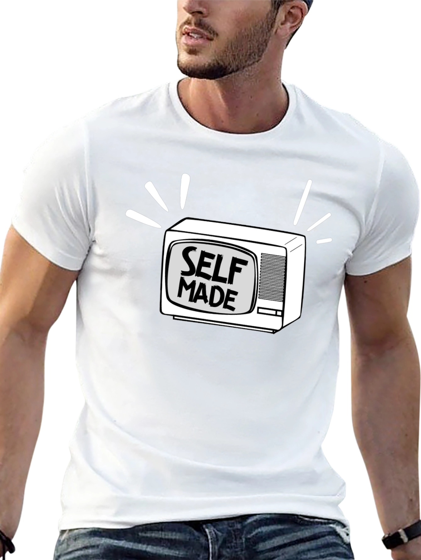 Self Made TV Graphic Tee - Stylish & Comfy
