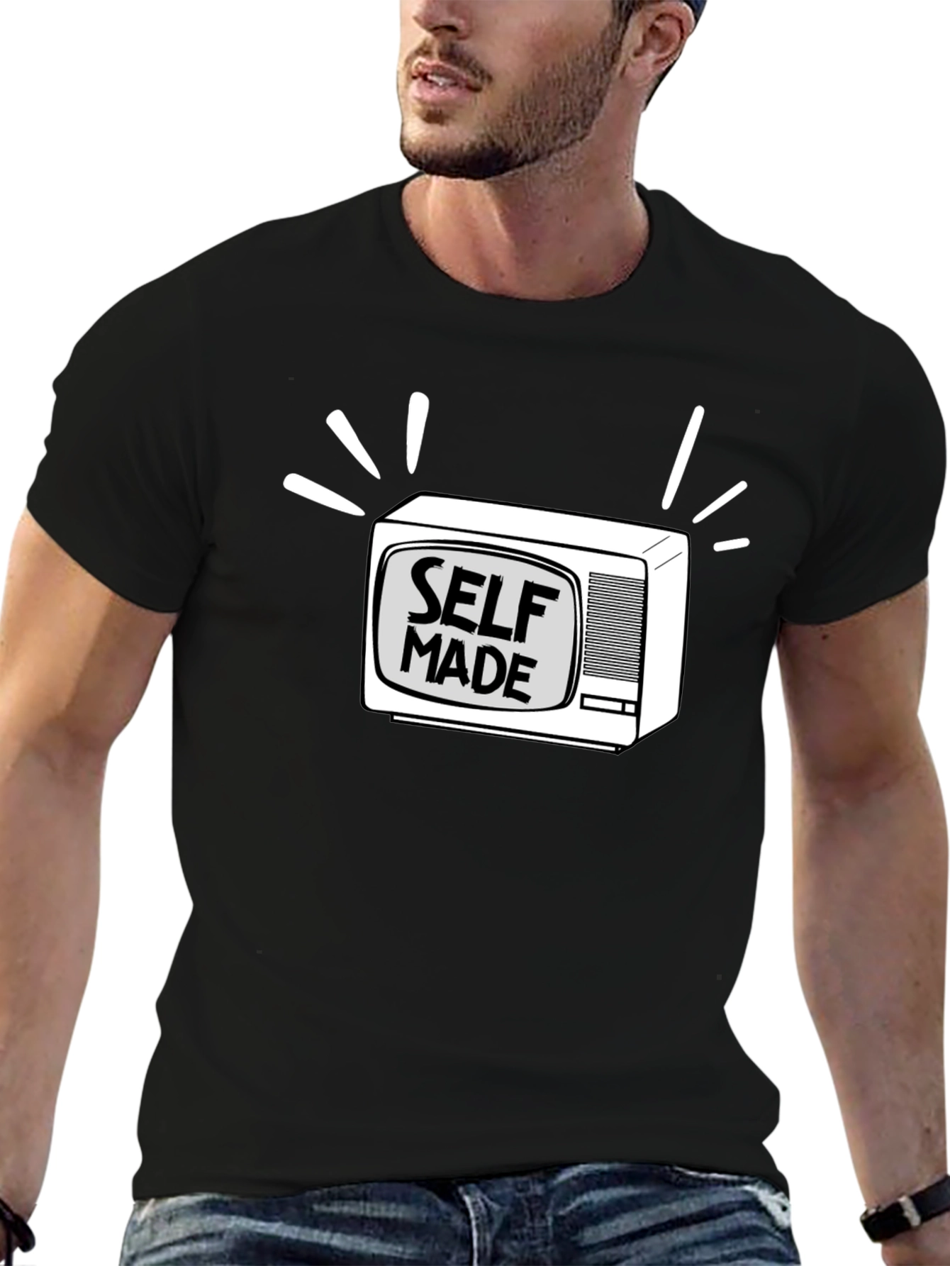 Self Made TV Graphic Tee - Stylish & Comfy