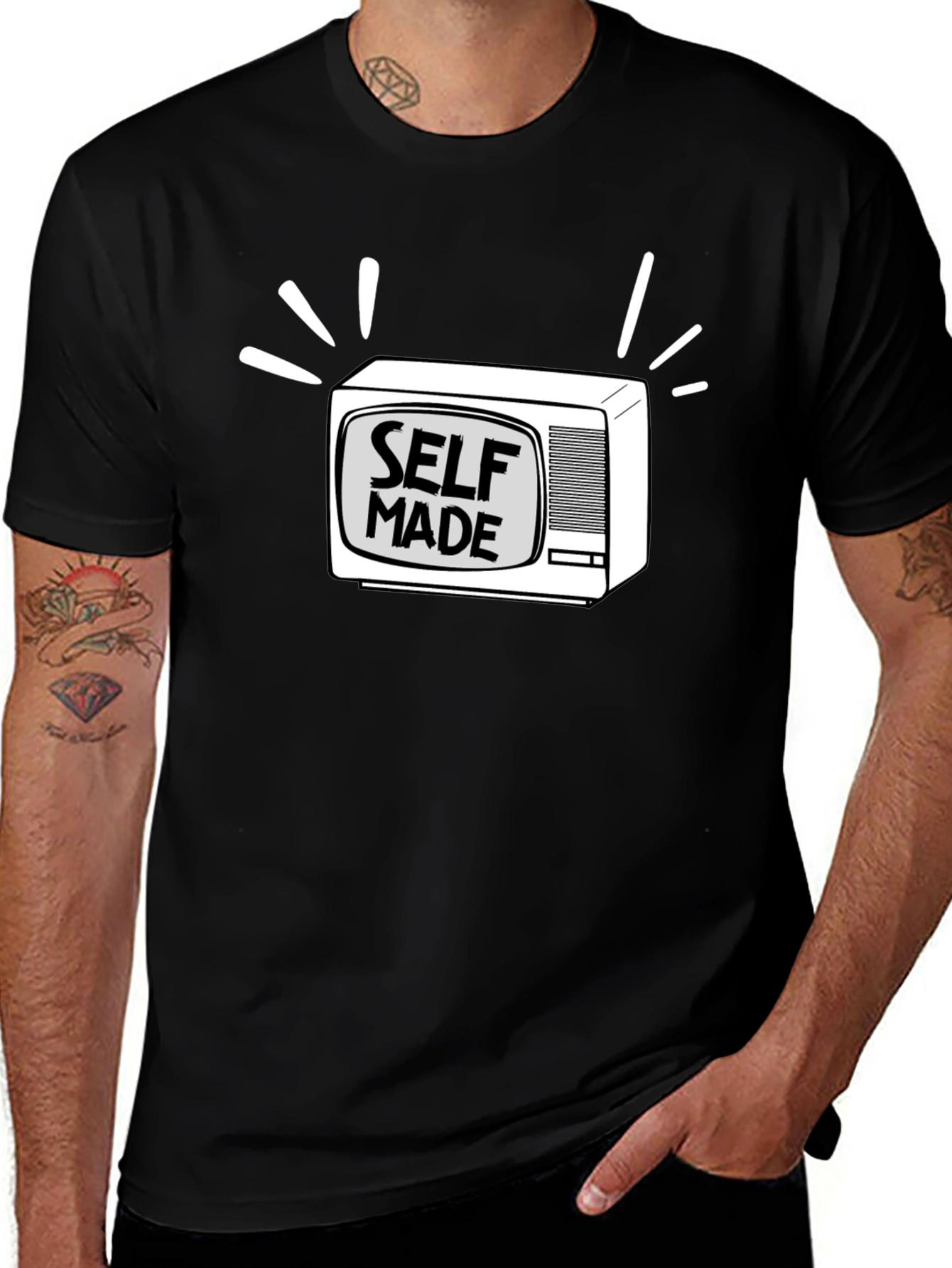 Self Made TV Graphic Tee - Stylish & Comfy