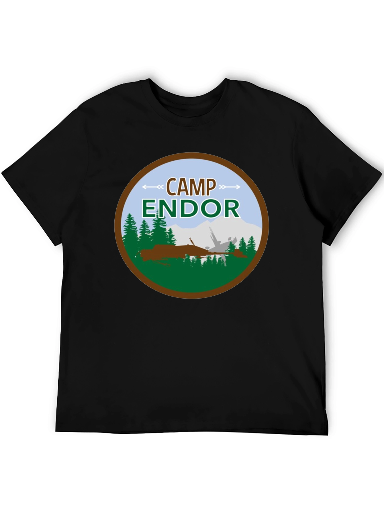 Camp Endor Black T-Shirt