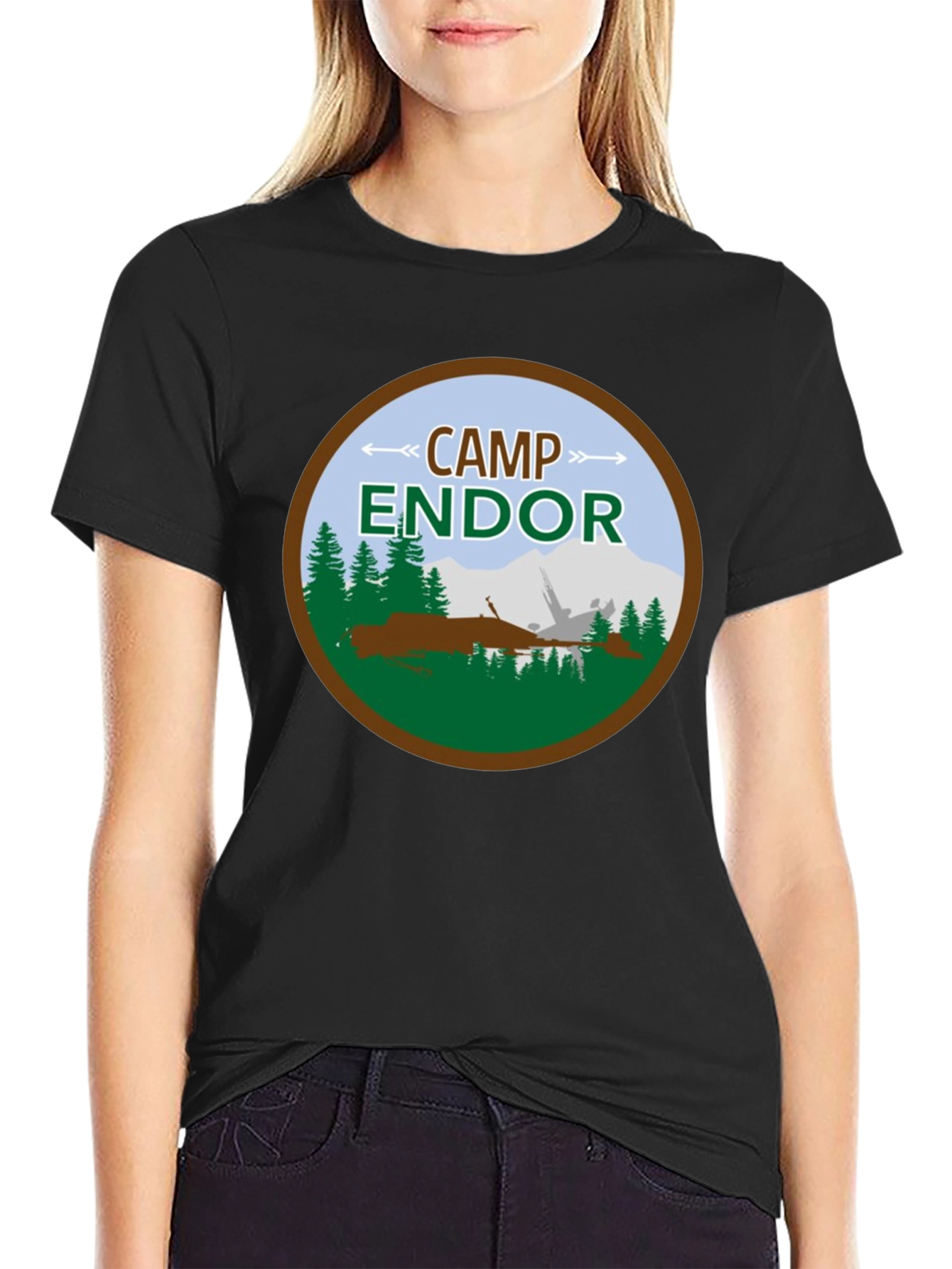 Camp Endor Black T-Shirt