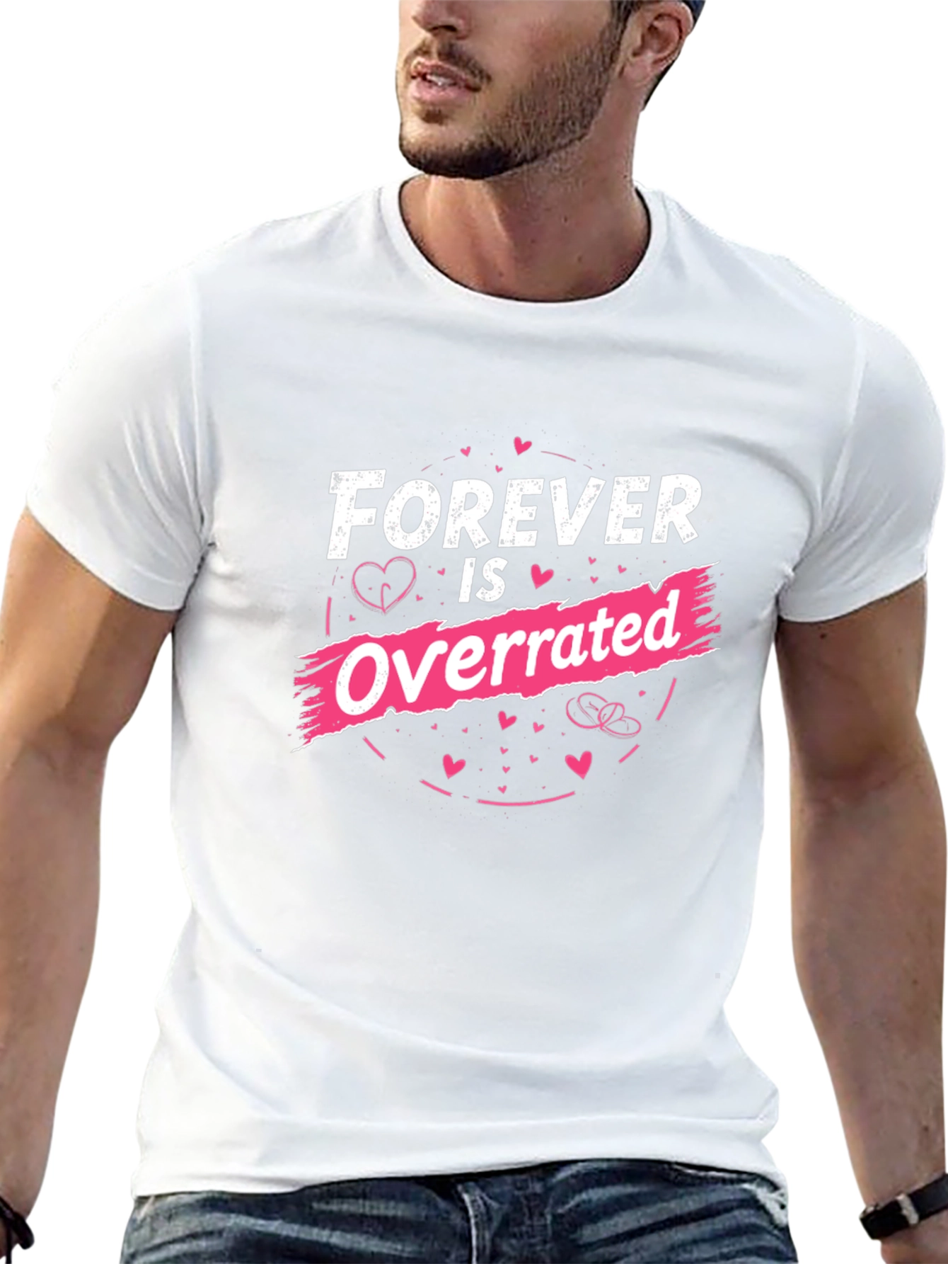 Forever is Overrated Graphic Tee - Black