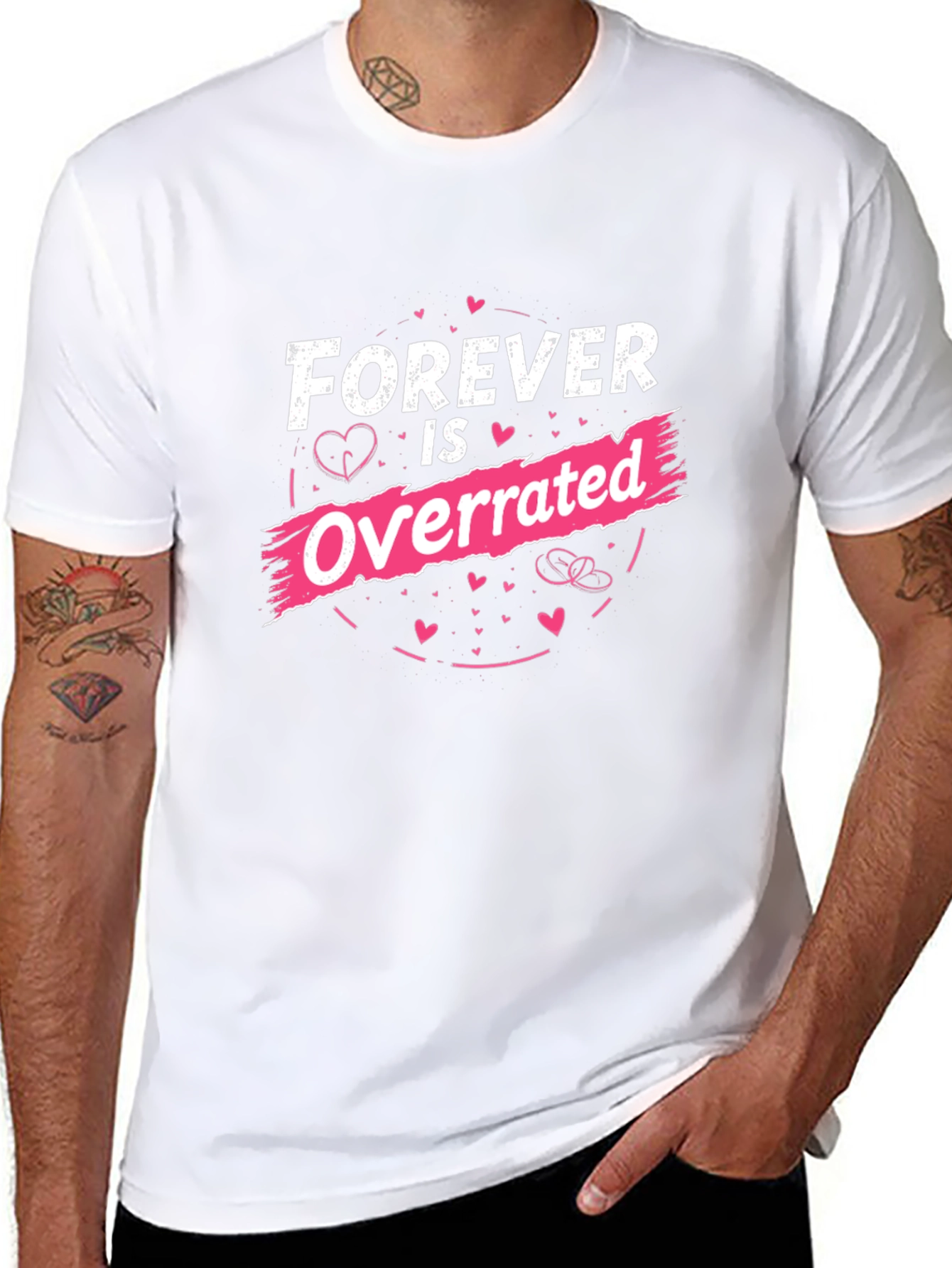 Forever is Overrated Graphic Tee - Black