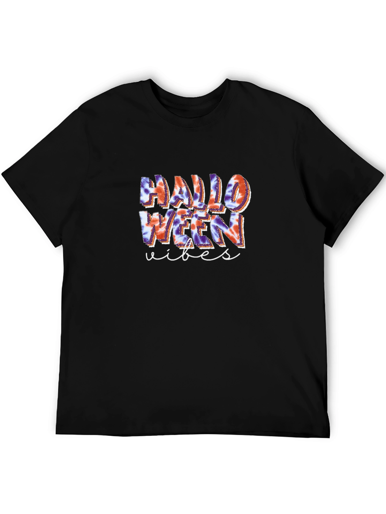 Halloween Vibes Tie-Dye Graphic Tee