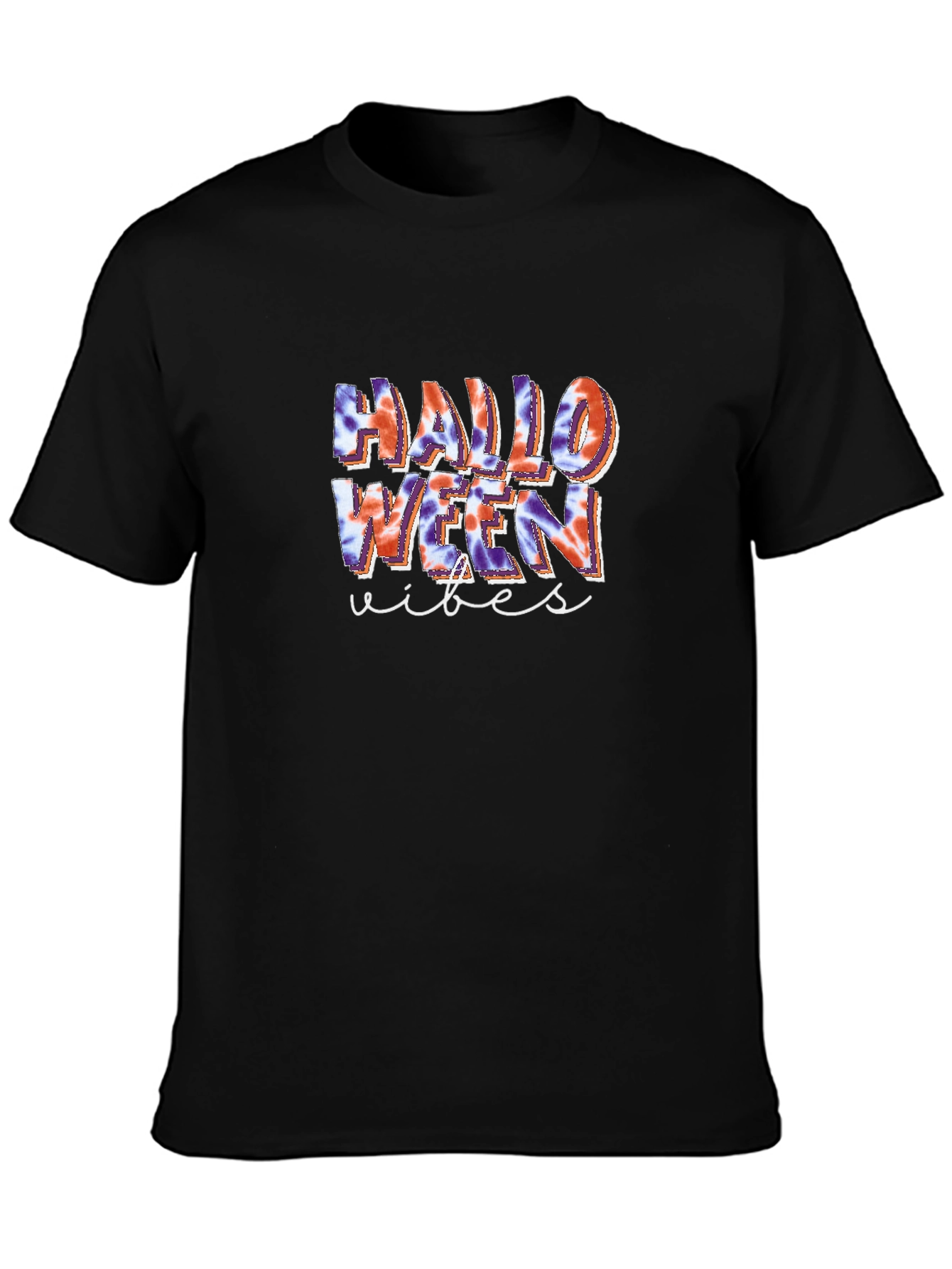 Halloween Vibes Tie-Dye Graphic Tee