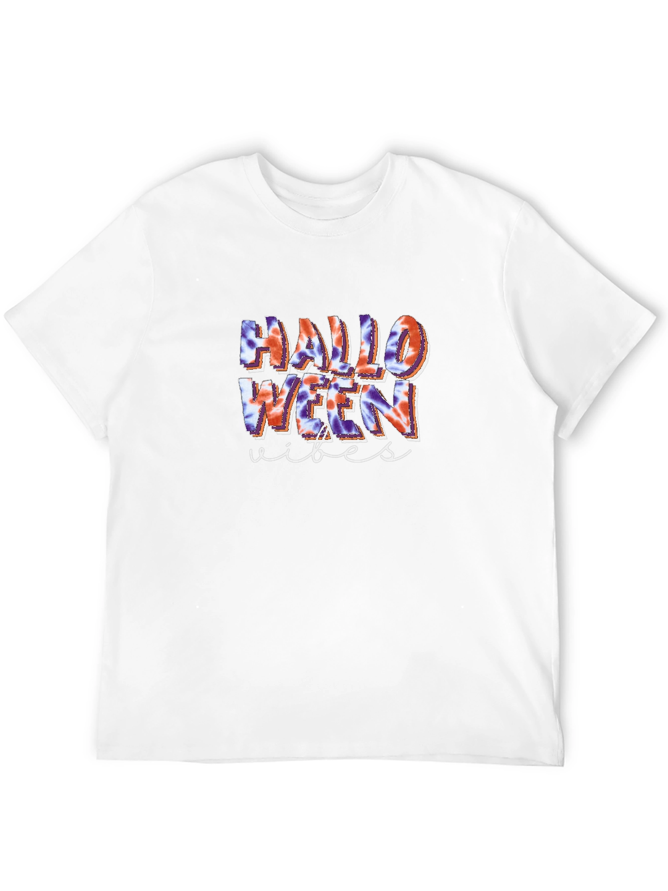 Halloween Vibes Tie-Dye Graphic Tee