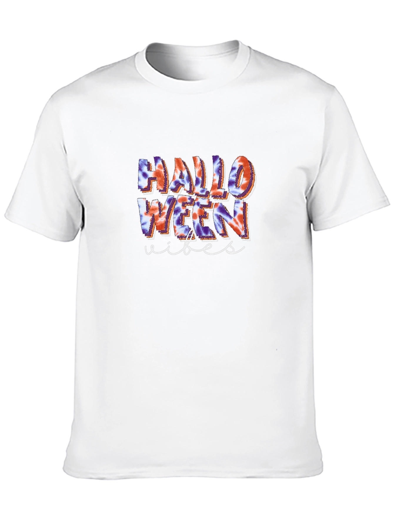 Halloween Vibes Tie-Dye Graphic Tee