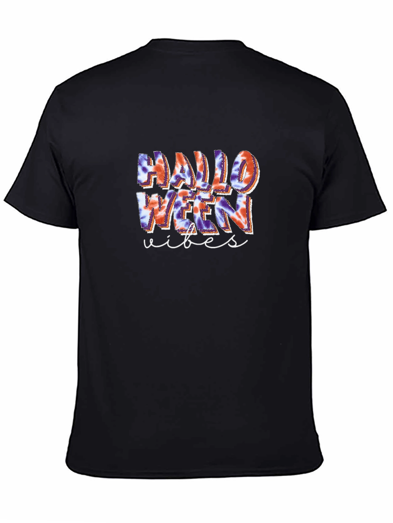 Halloween Vibes Tie-Dye Graphic Tee