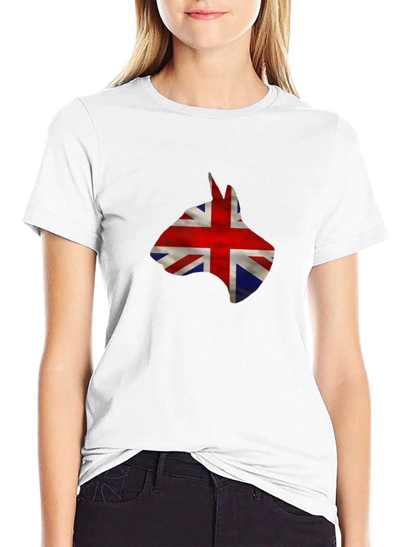 Union Jack Bull Terrier Graphic Tee