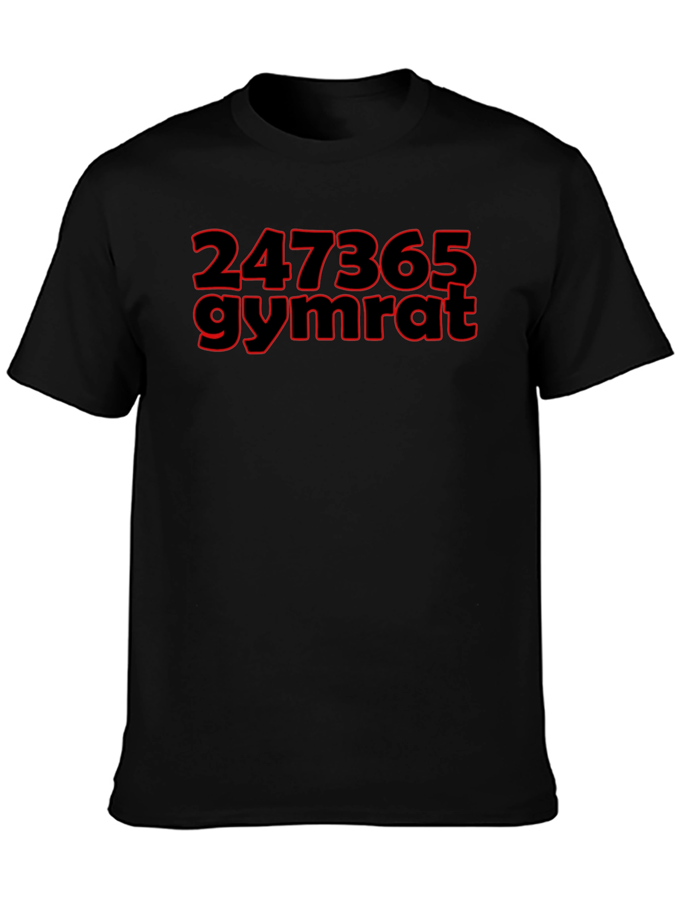 247365 Gymrat Black T-Shirt