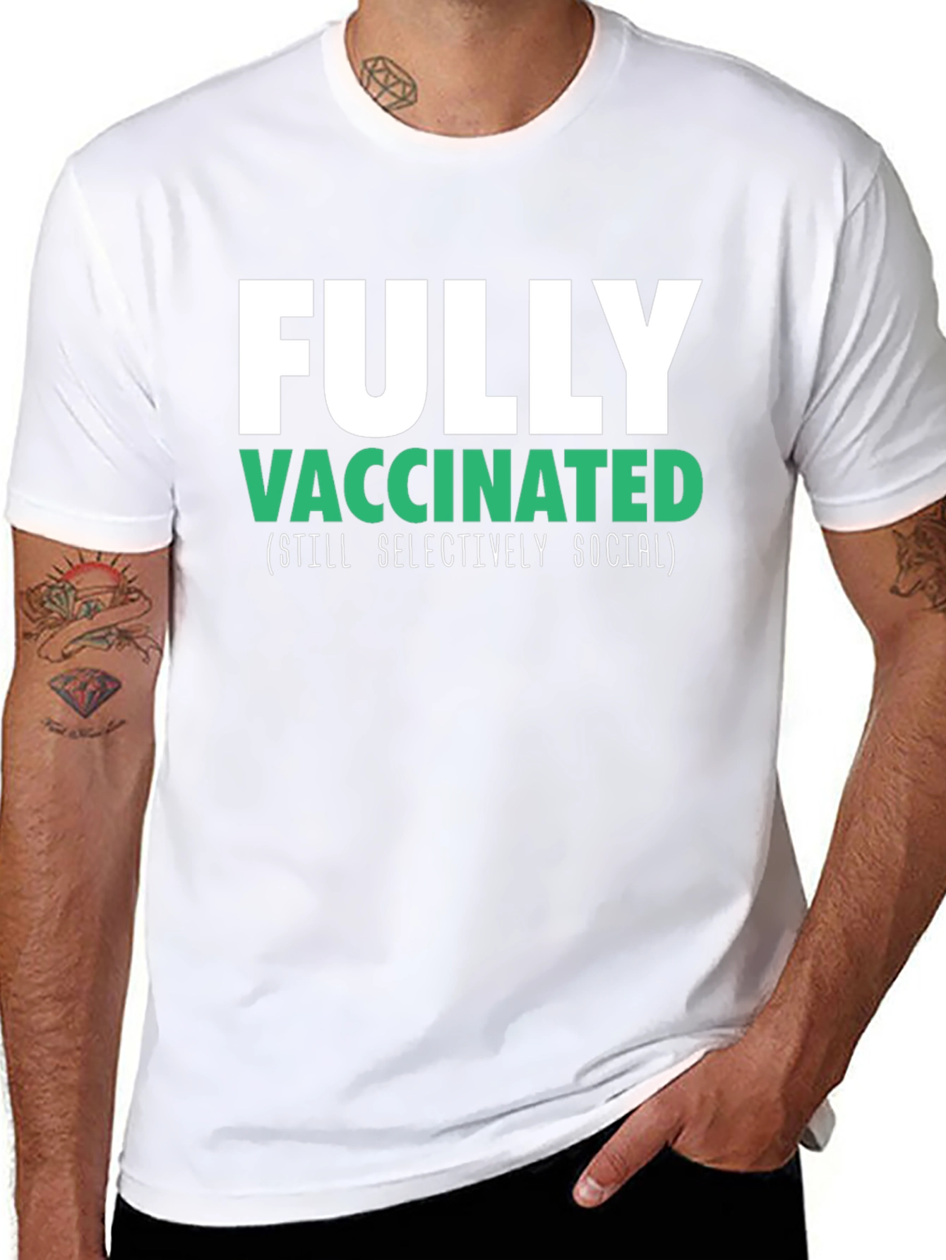 Fully Vaccinated (Still Selectively Social) T-Shirt