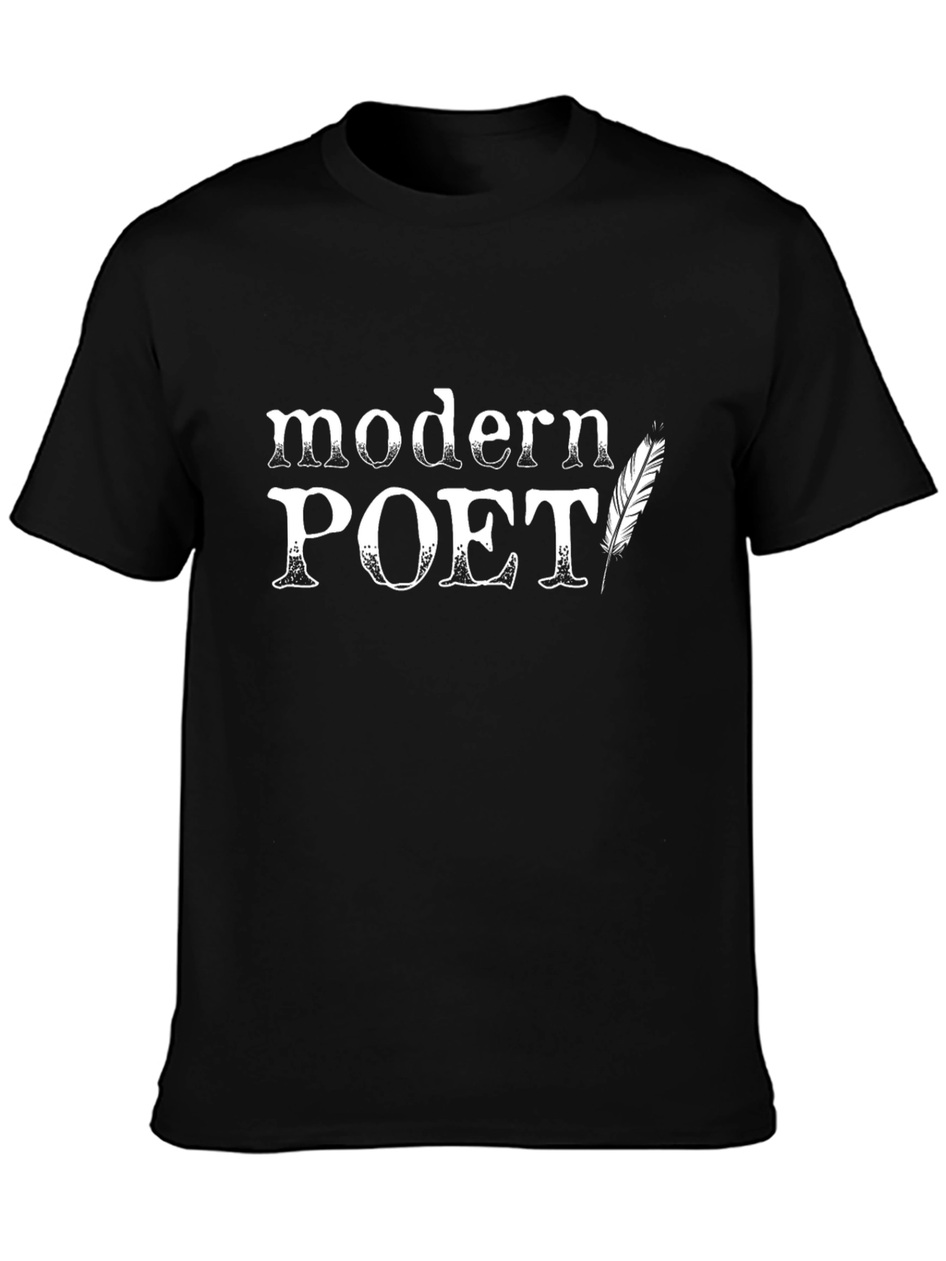 Modern Poet Black Cotton Graphic Tee