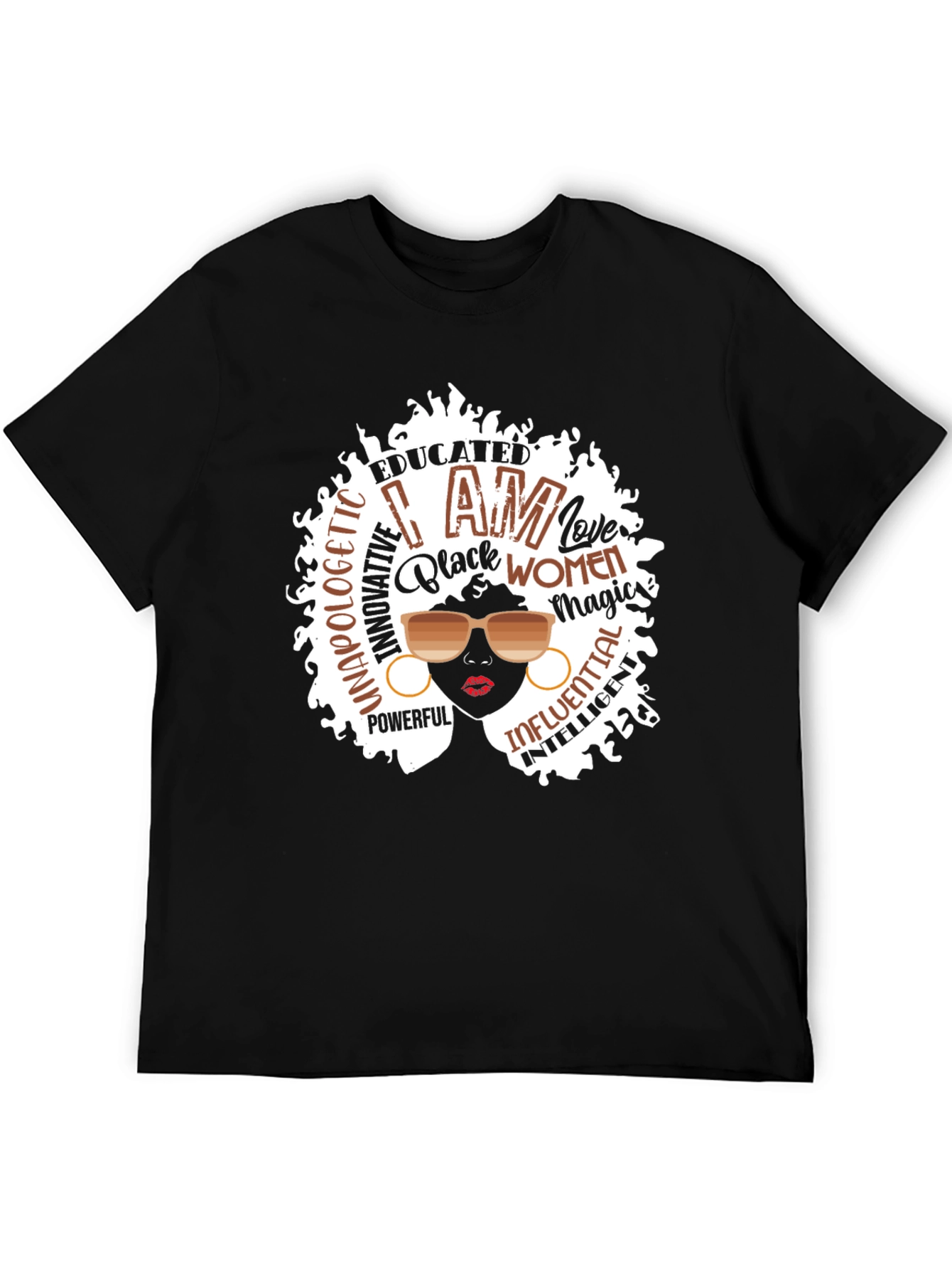 Empowered Black Women T-Shirt Afro Magic