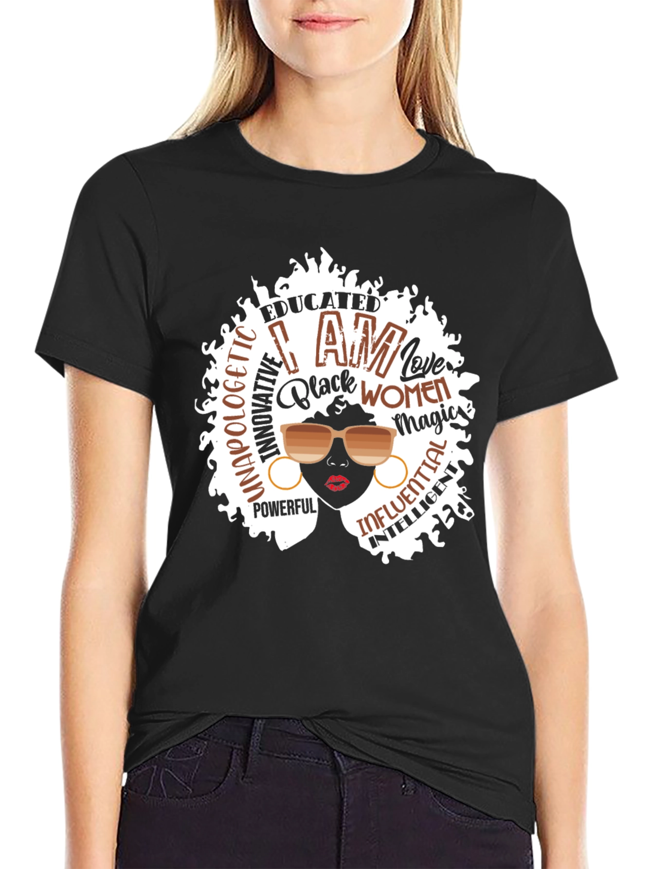 Empowered Black Women T-Shirt Afro Magic