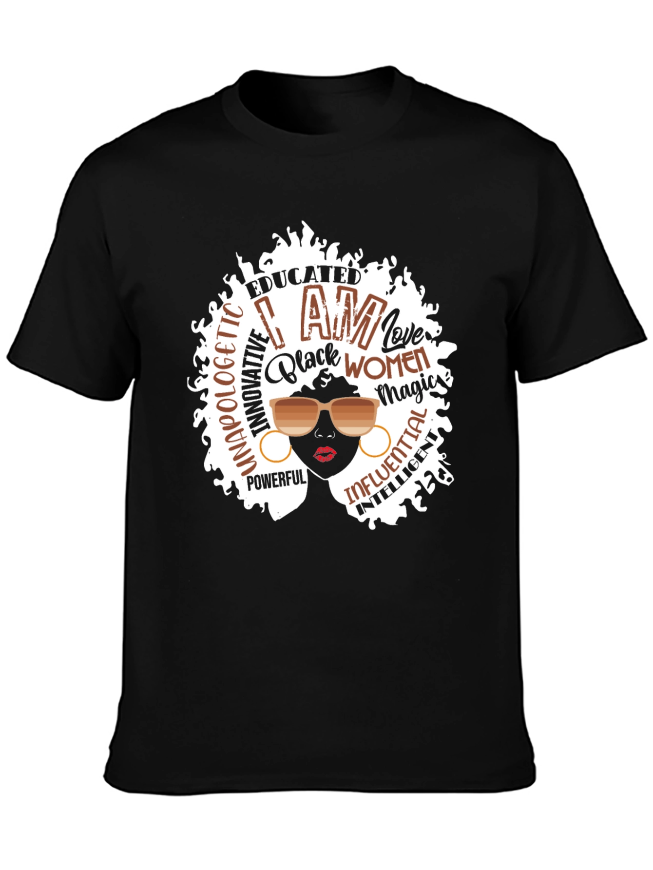 Empowered Black Women T-Shirt Afro Magic