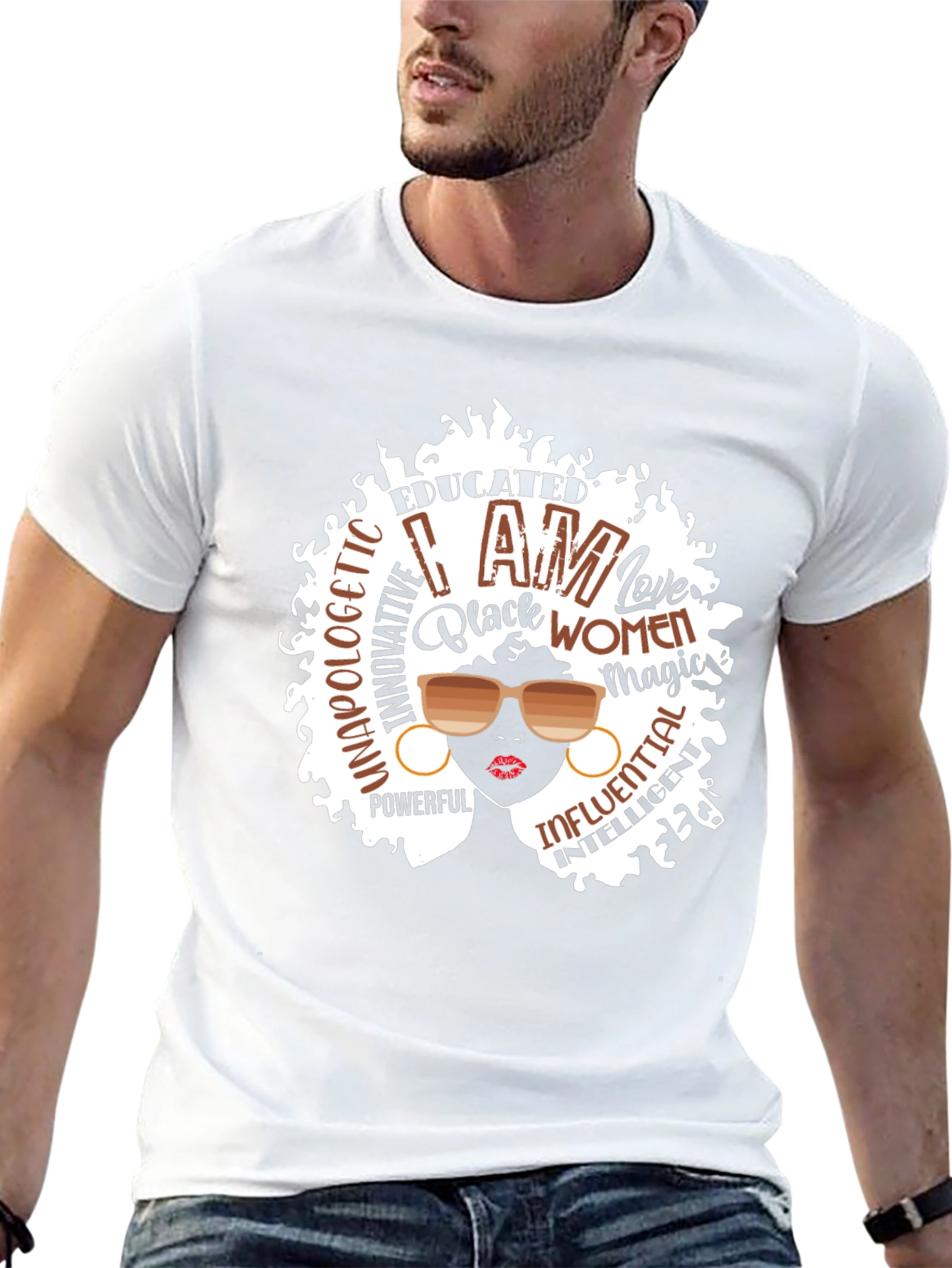 Empowered Black Women T-Shirt Afro Magic