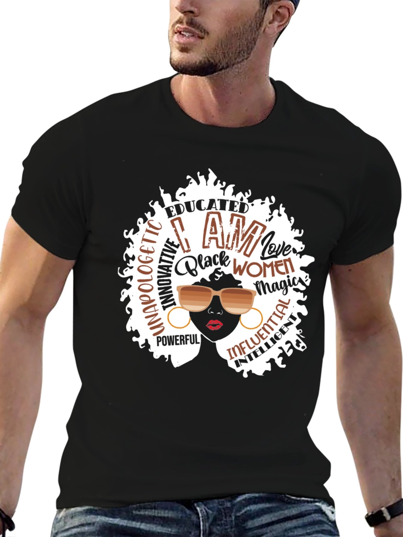 Empowered Black Women T-Shirt Afro Magic