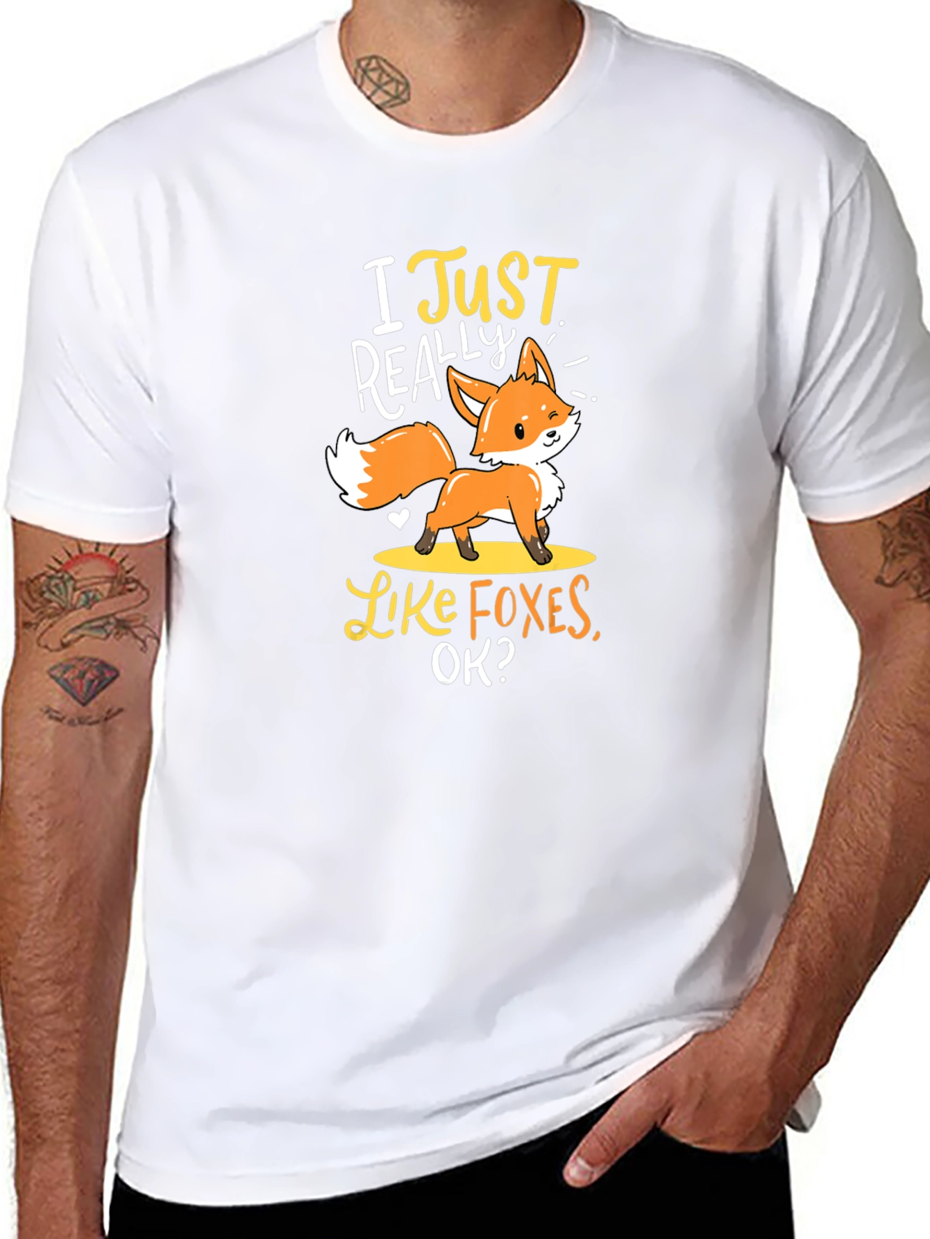 I Just Really Like Foxes T-Shirt Cute Animal Tee