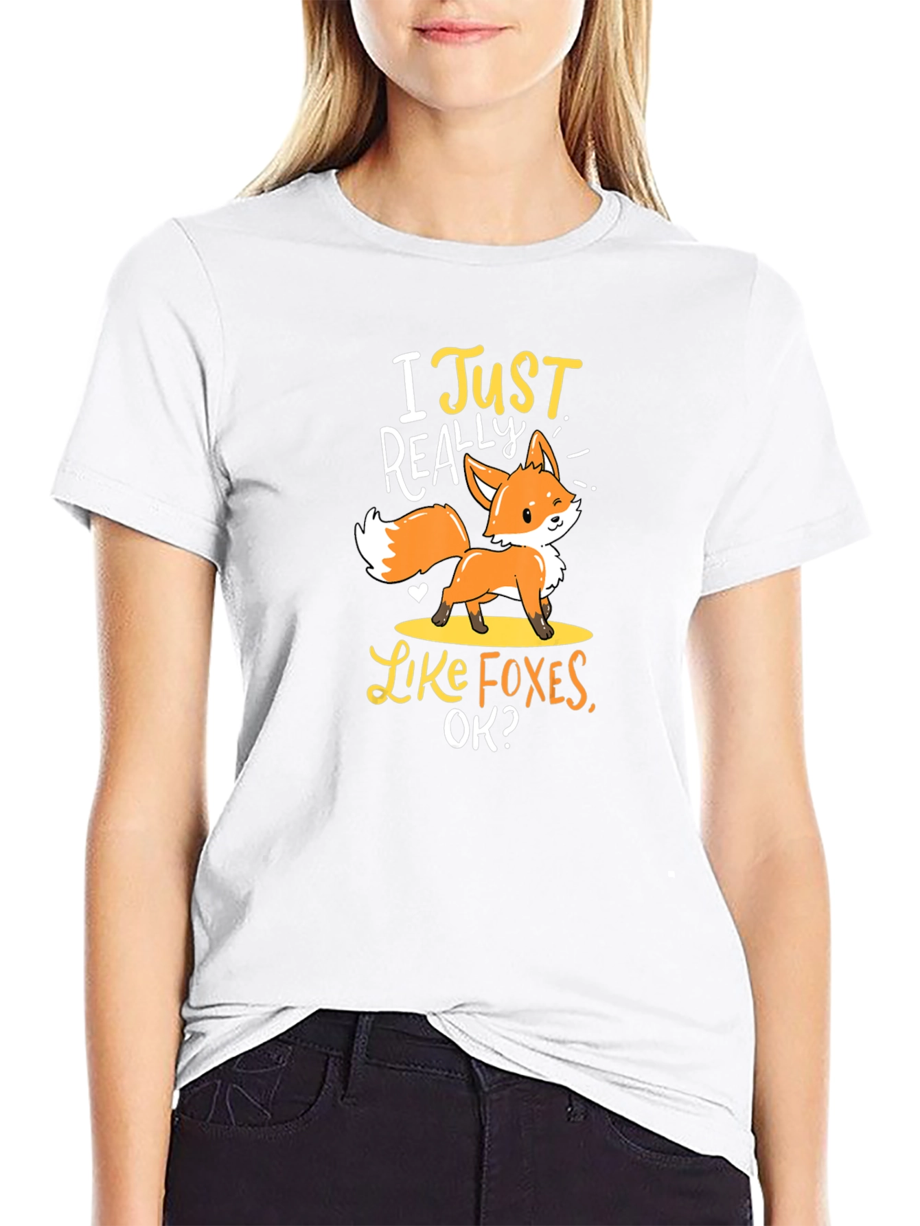 I Just Really Like Foxes T-Shirt Cute Animal Tee