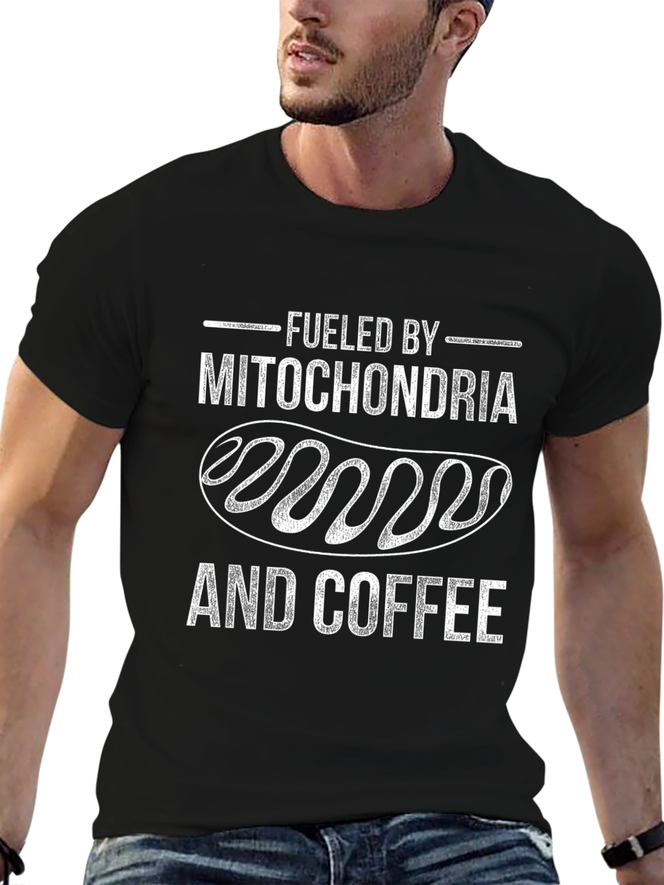 Fueled By Mitochondria and Coffee Graphic Tee