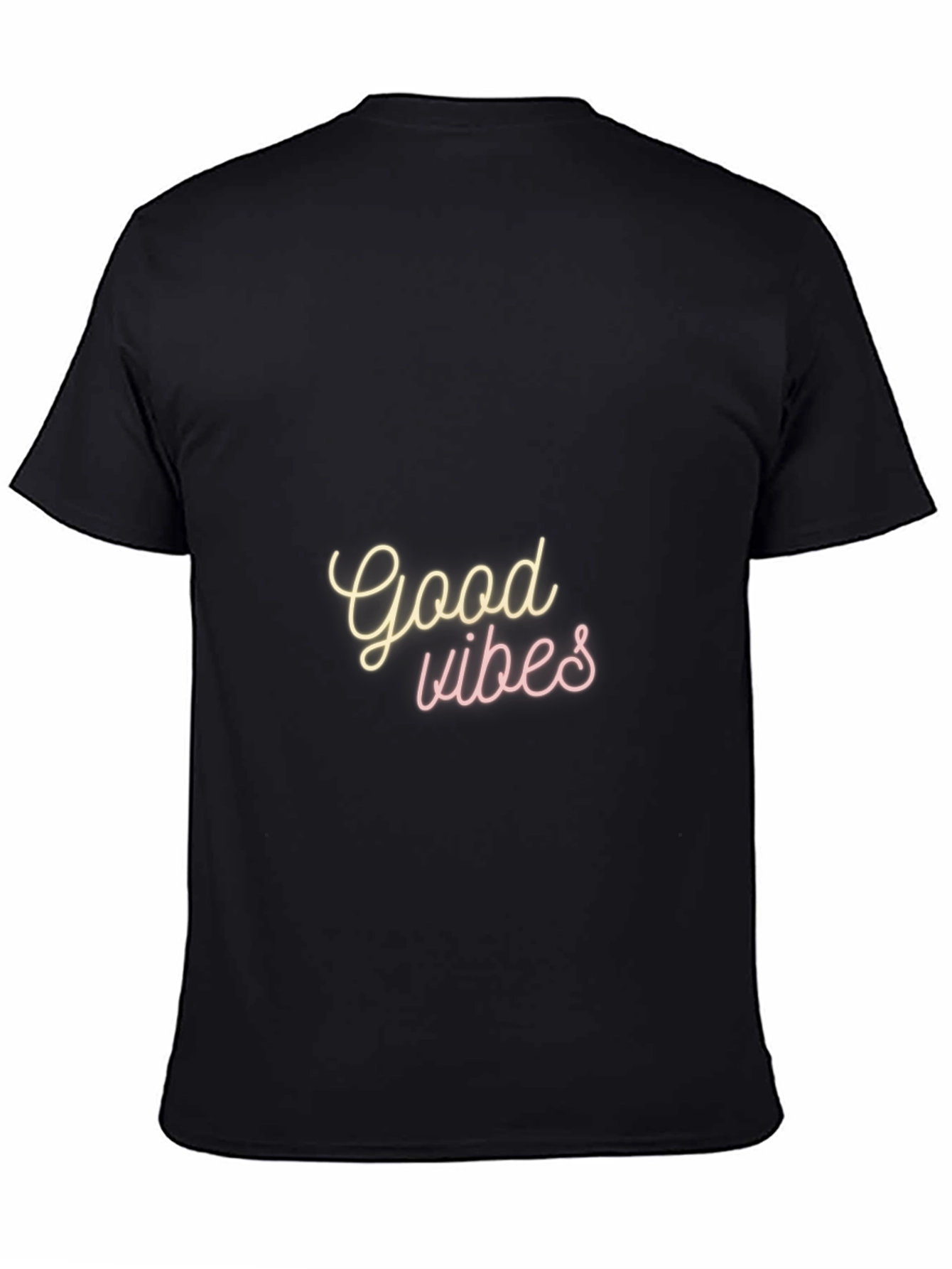 Good Vibes T-Shirt - Black Casual Tee
