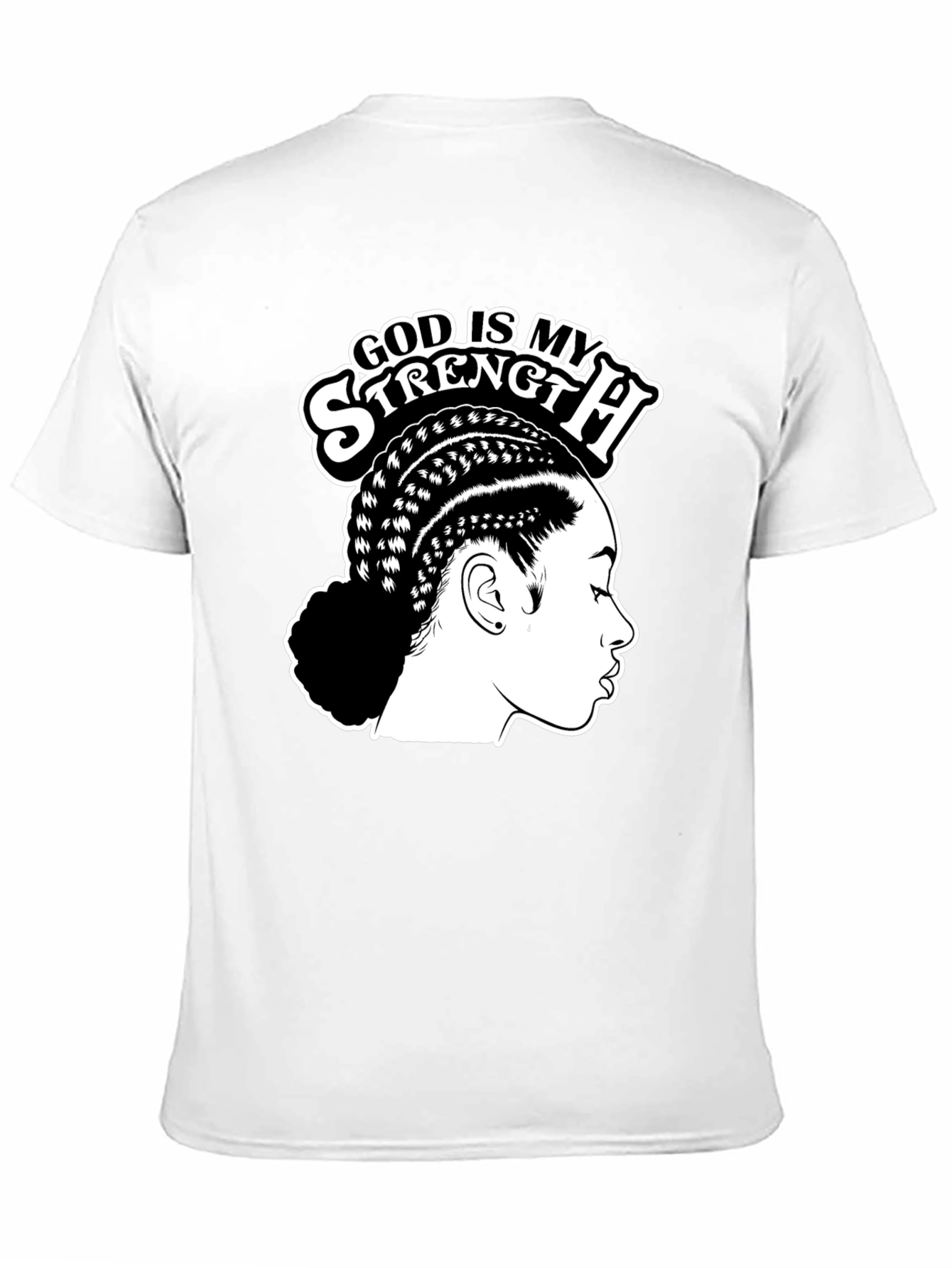 God Is My Strength Black T-Shirt