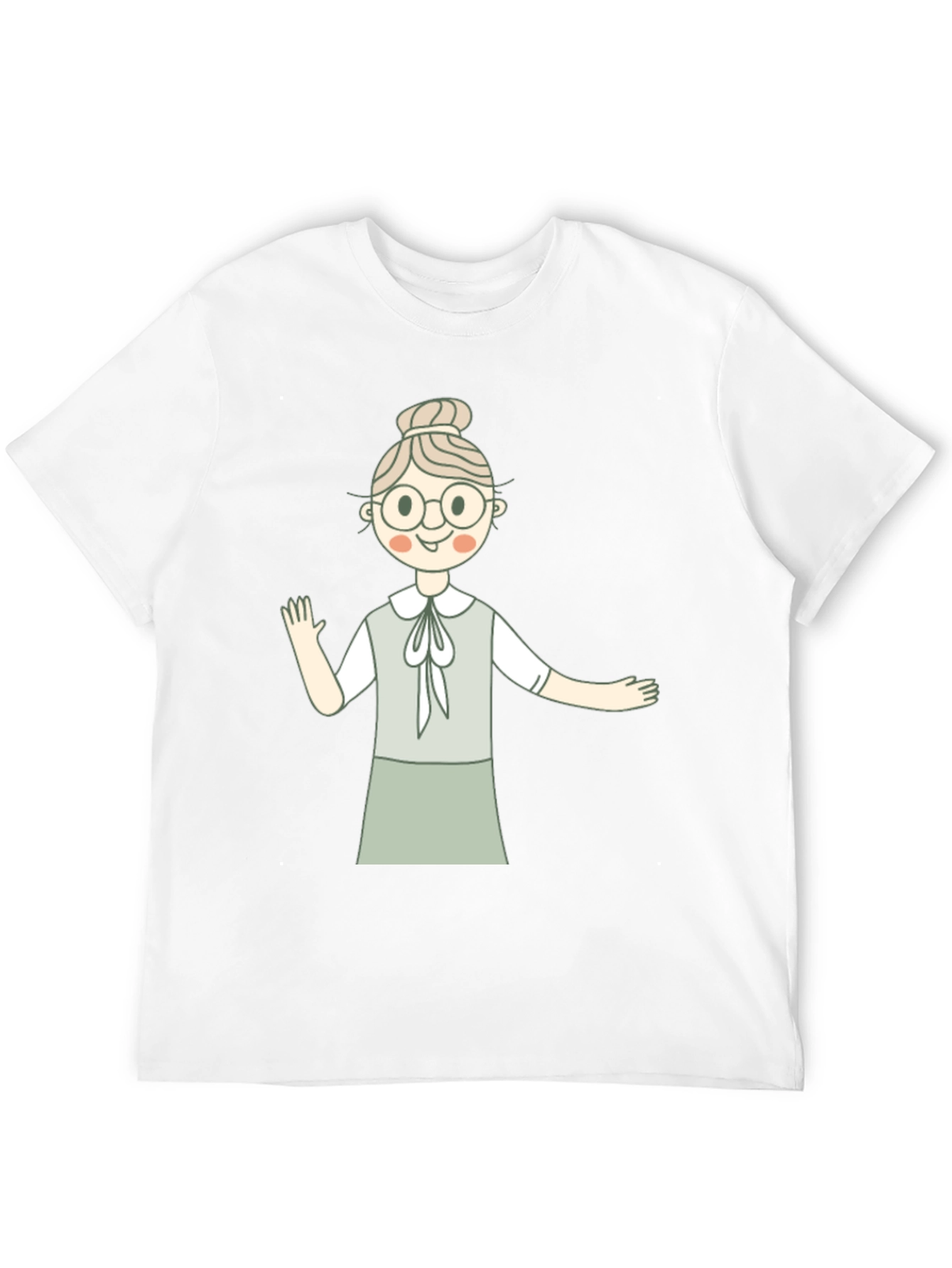 Cute Granny Graphic Black T-Shirt