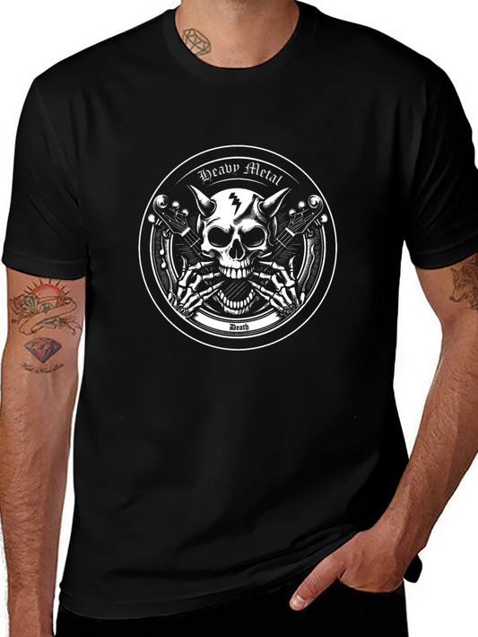 Heavy Metal Skull T-Shirt - Death Rock Tee