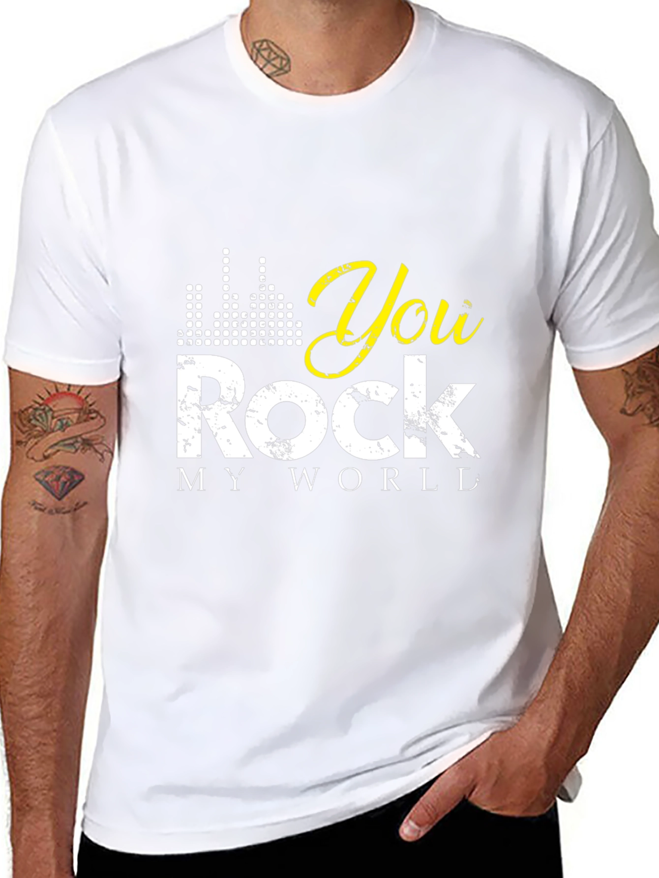 You Rock My World Black Graphic Tee