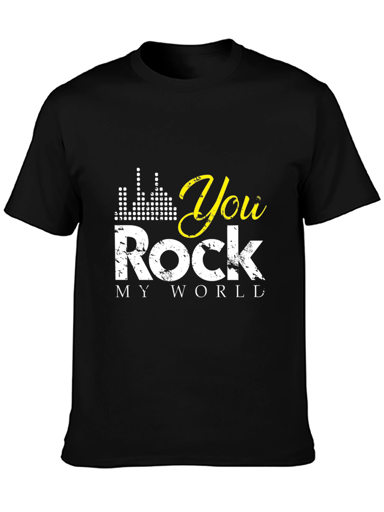 You Rock My World Black Graphic Tee