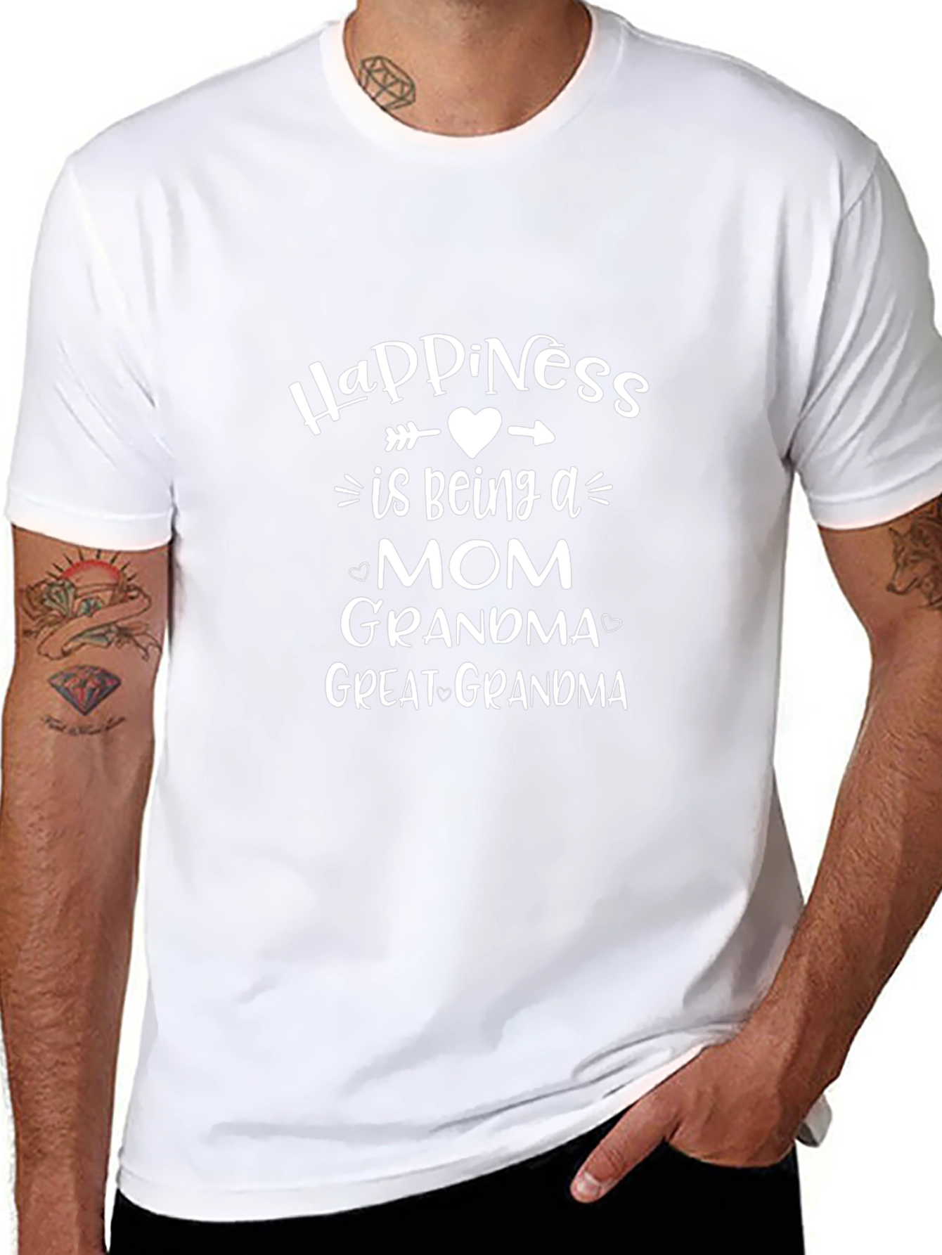 Happiness is Being a Mom Graphic T-Shirt