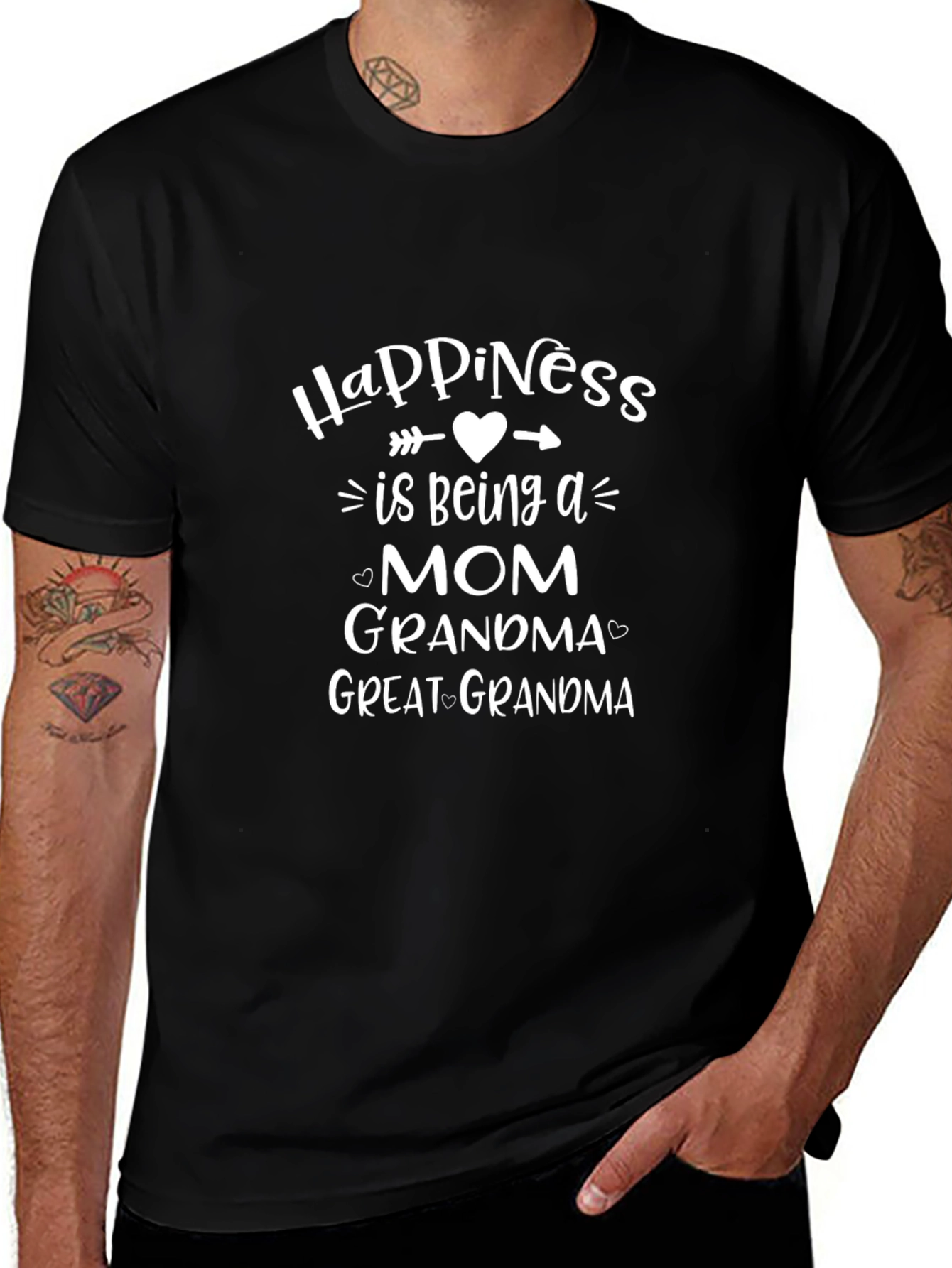 Happiness is Being a Mom Graphic T-Shirt