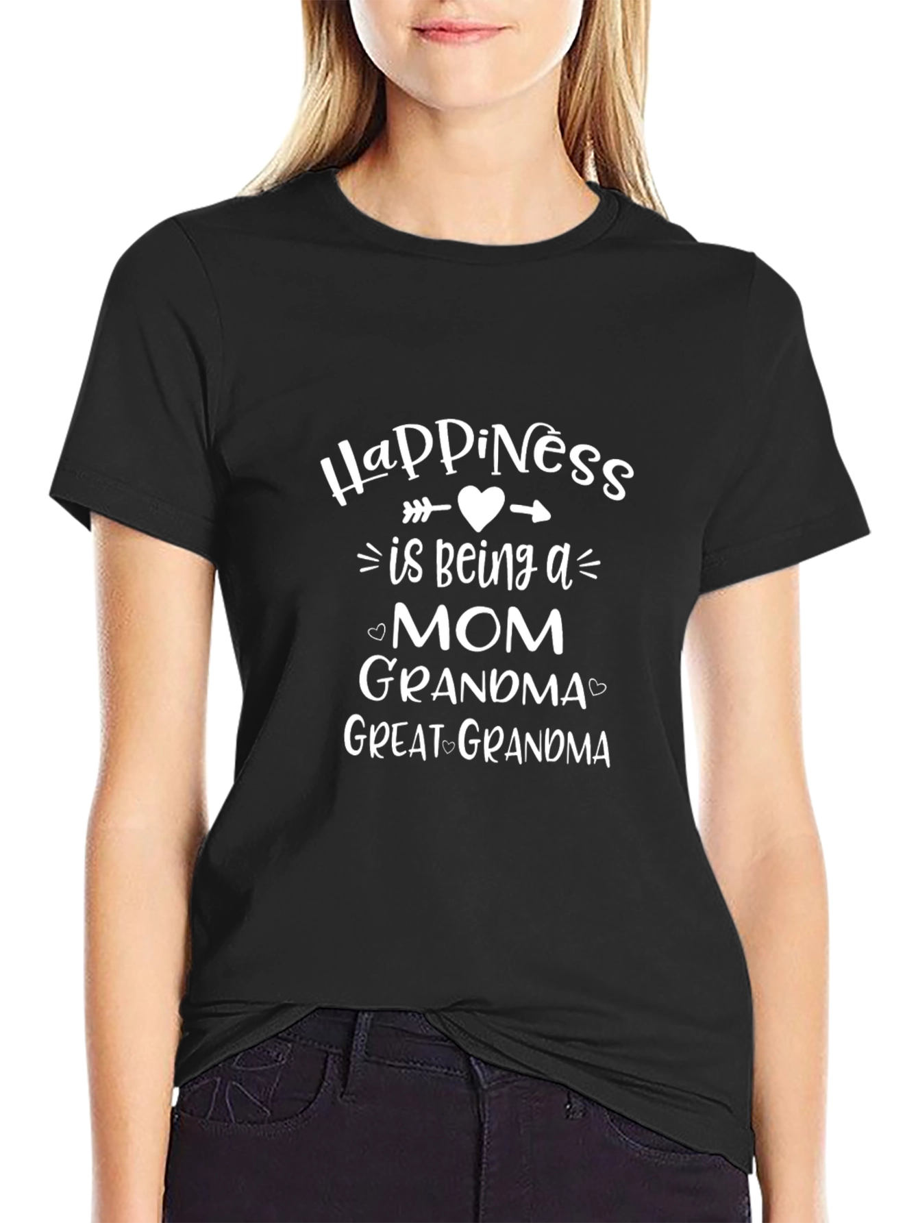Happiness is Being a Mom Graphic T-Shirt