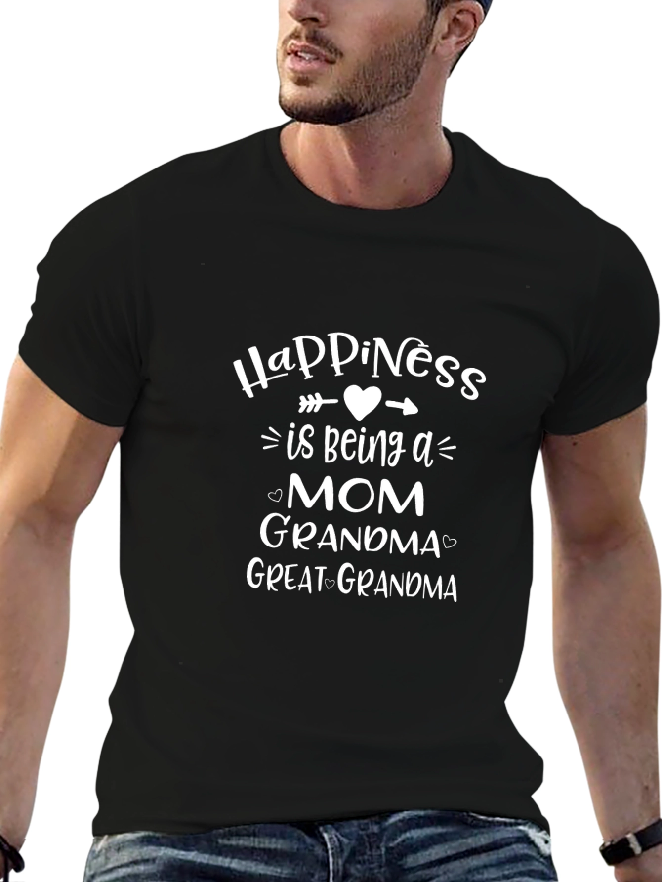 Happiness is Being a Mom Graphic T-Shirt