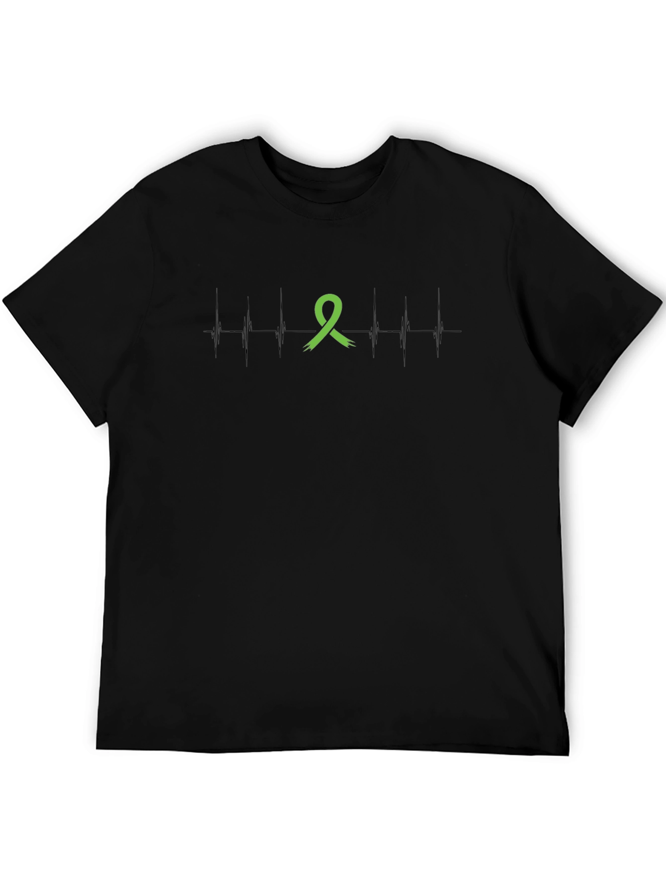 Mental Health Awareness Ribbon Black T-Shirt