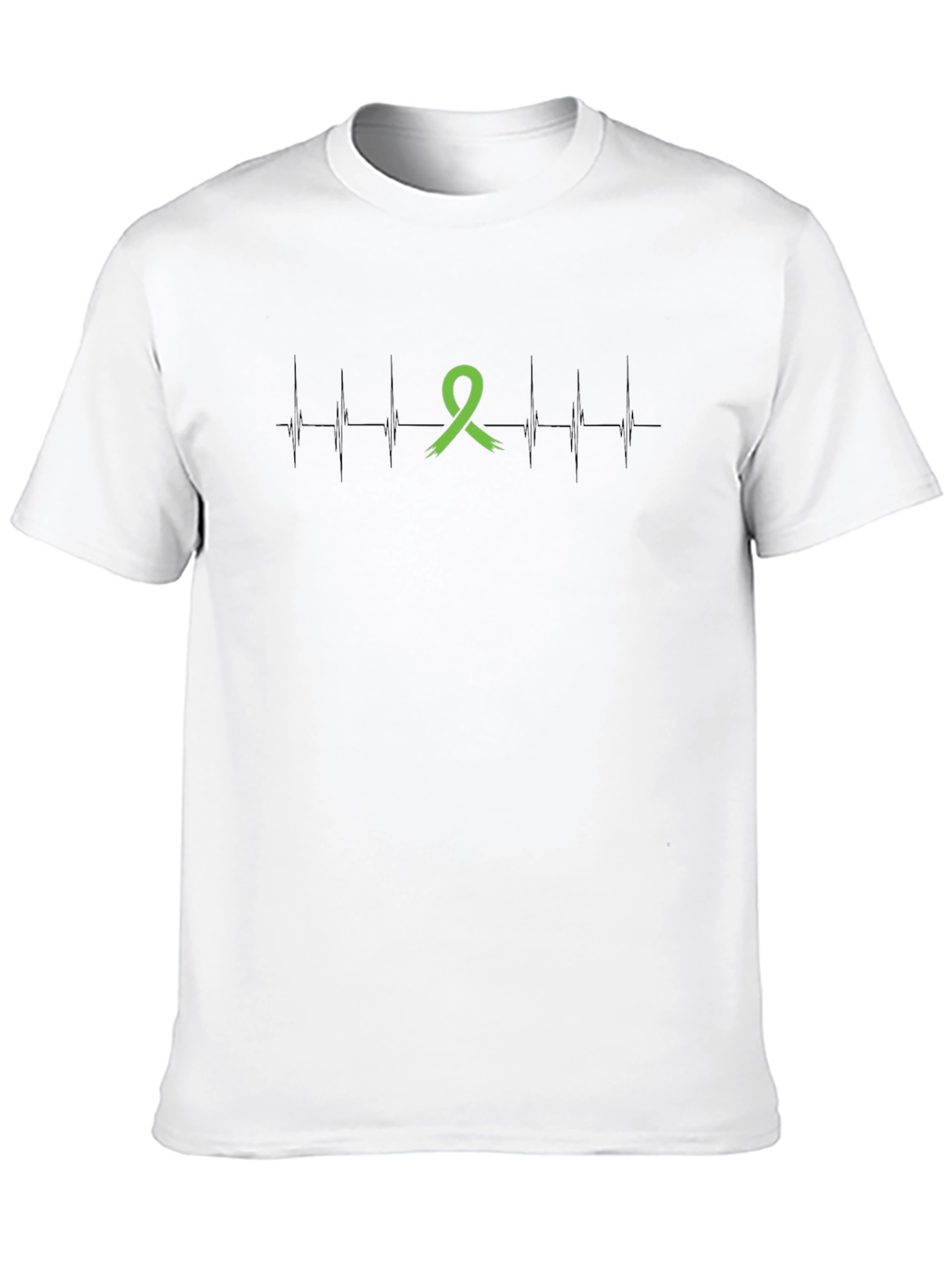 Mental Health Awareness Ribbon Black T-Shirt