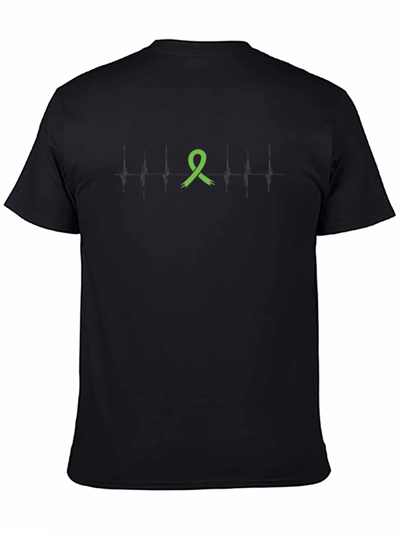 Mental Health Awareness Ribbon Black T-Shirt